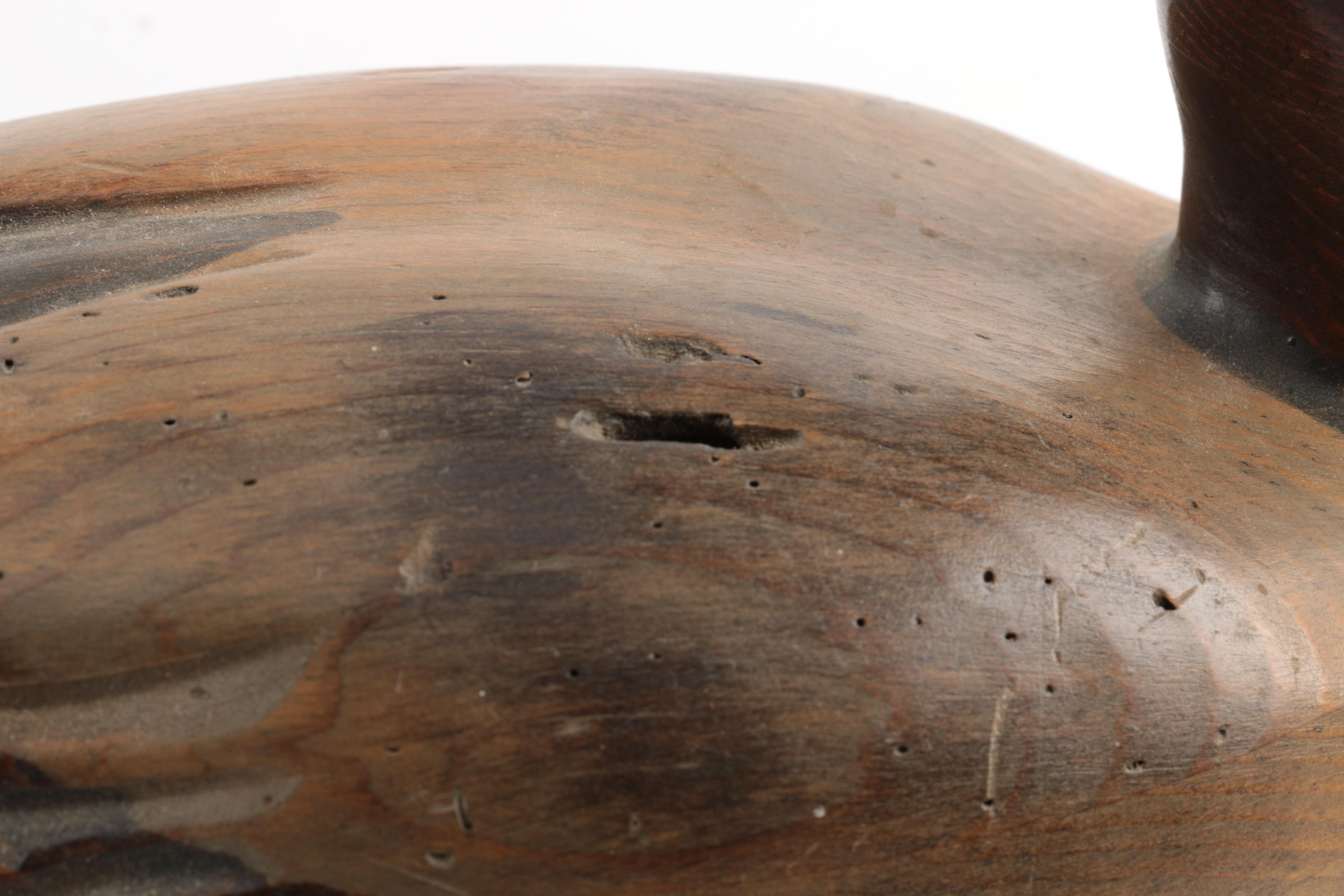 Signed Tom Taber Wooden Duck Decoy