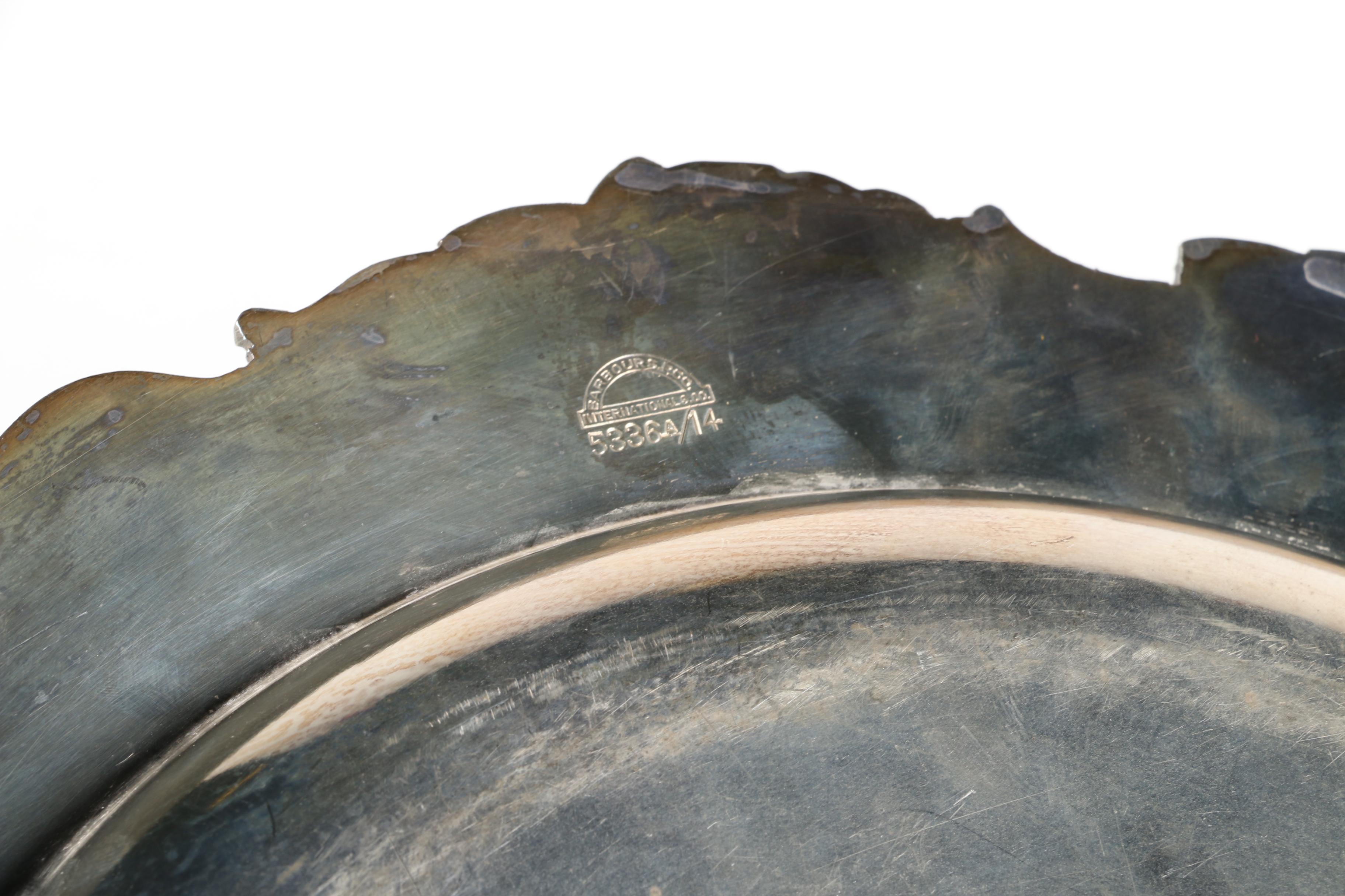 International Silver Co. Barbour Silver Plate Co. "Vintage-Chased" Pieces