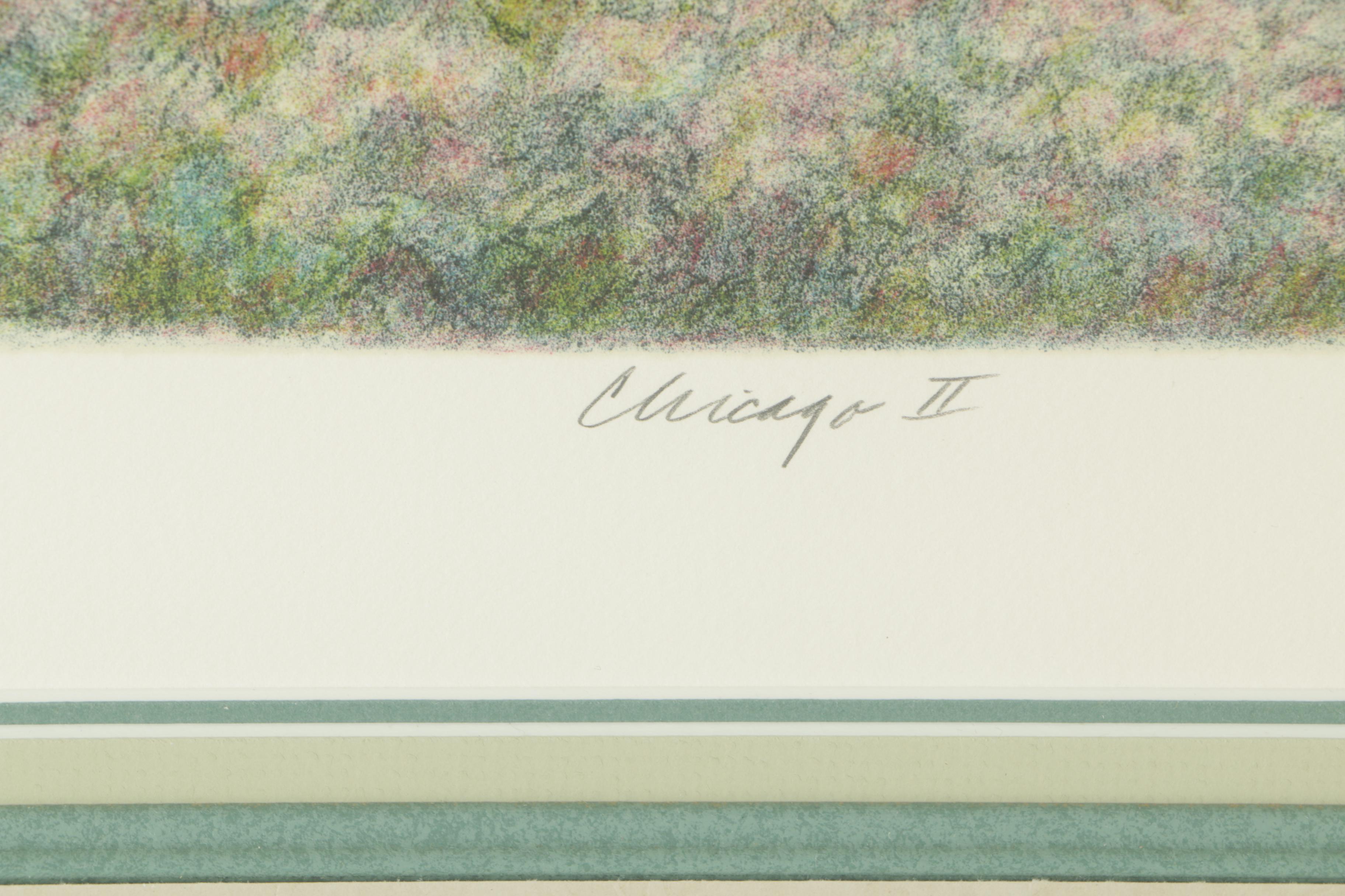Harold Altman Drawing and Limited Edition Lithograph "Chicago II"