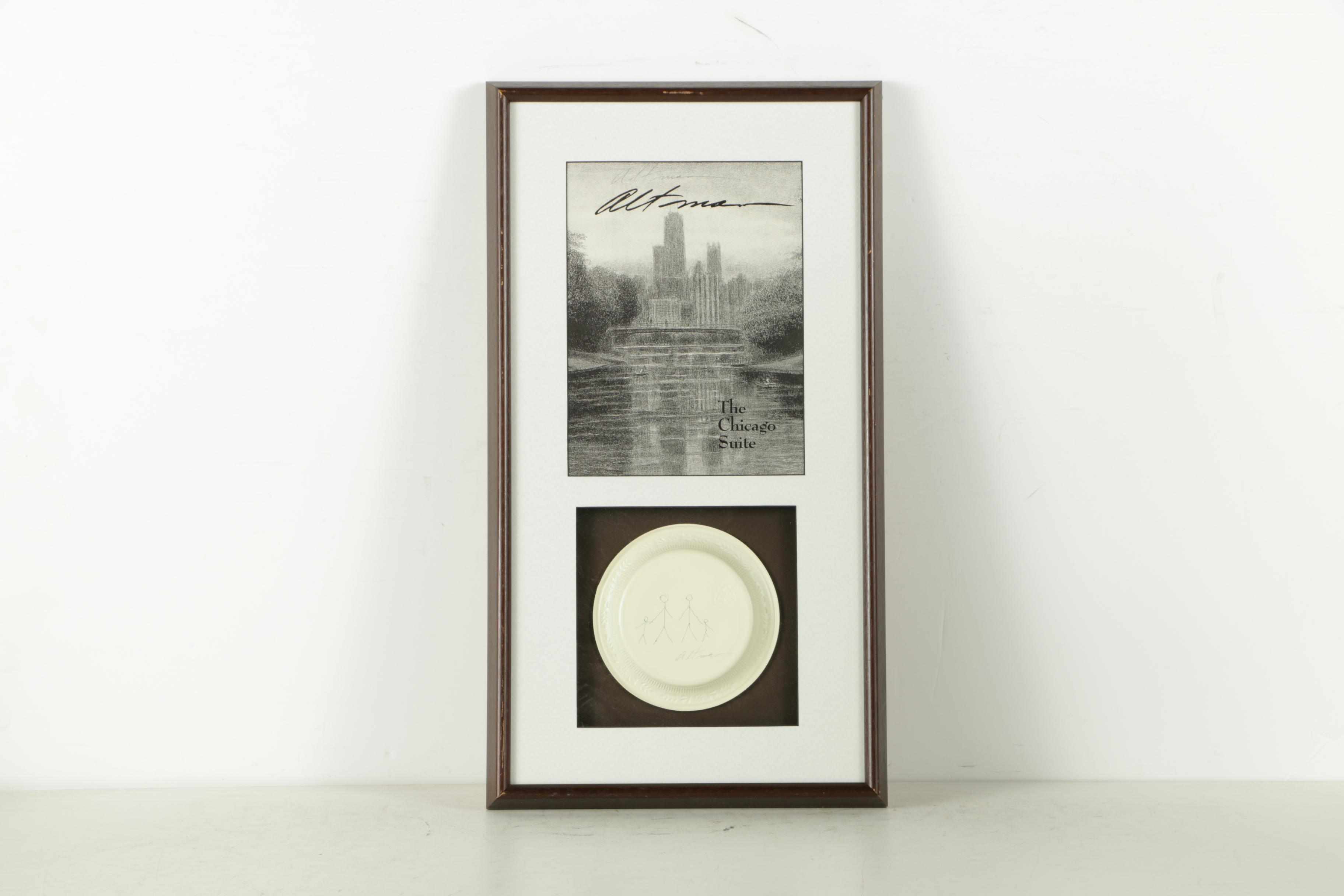 Harold Altman Drawing and Limited Edition Lithograph "Chicago II"