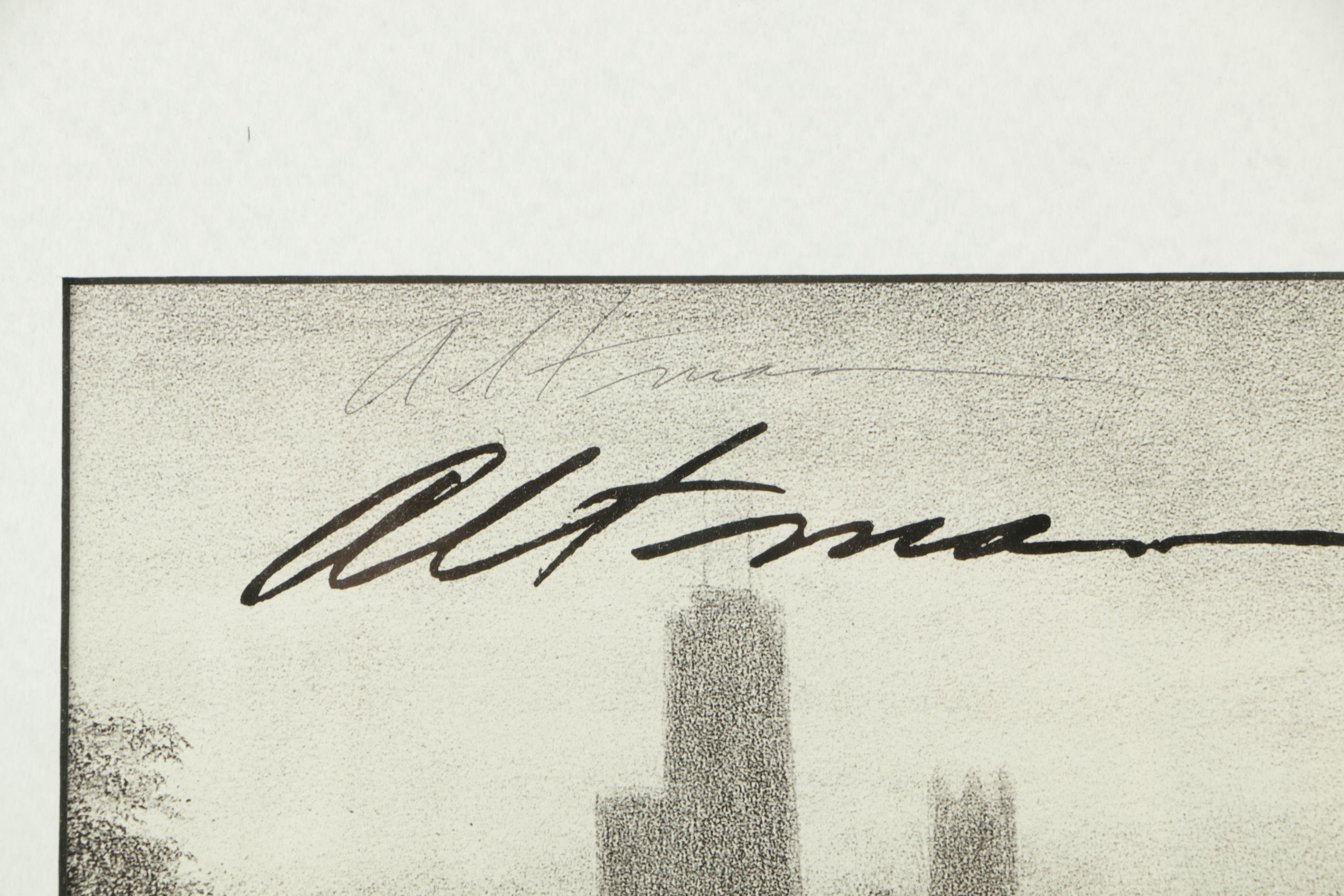 Harold Altman Drawing and Limited Edition Lithograph "Chicago II"