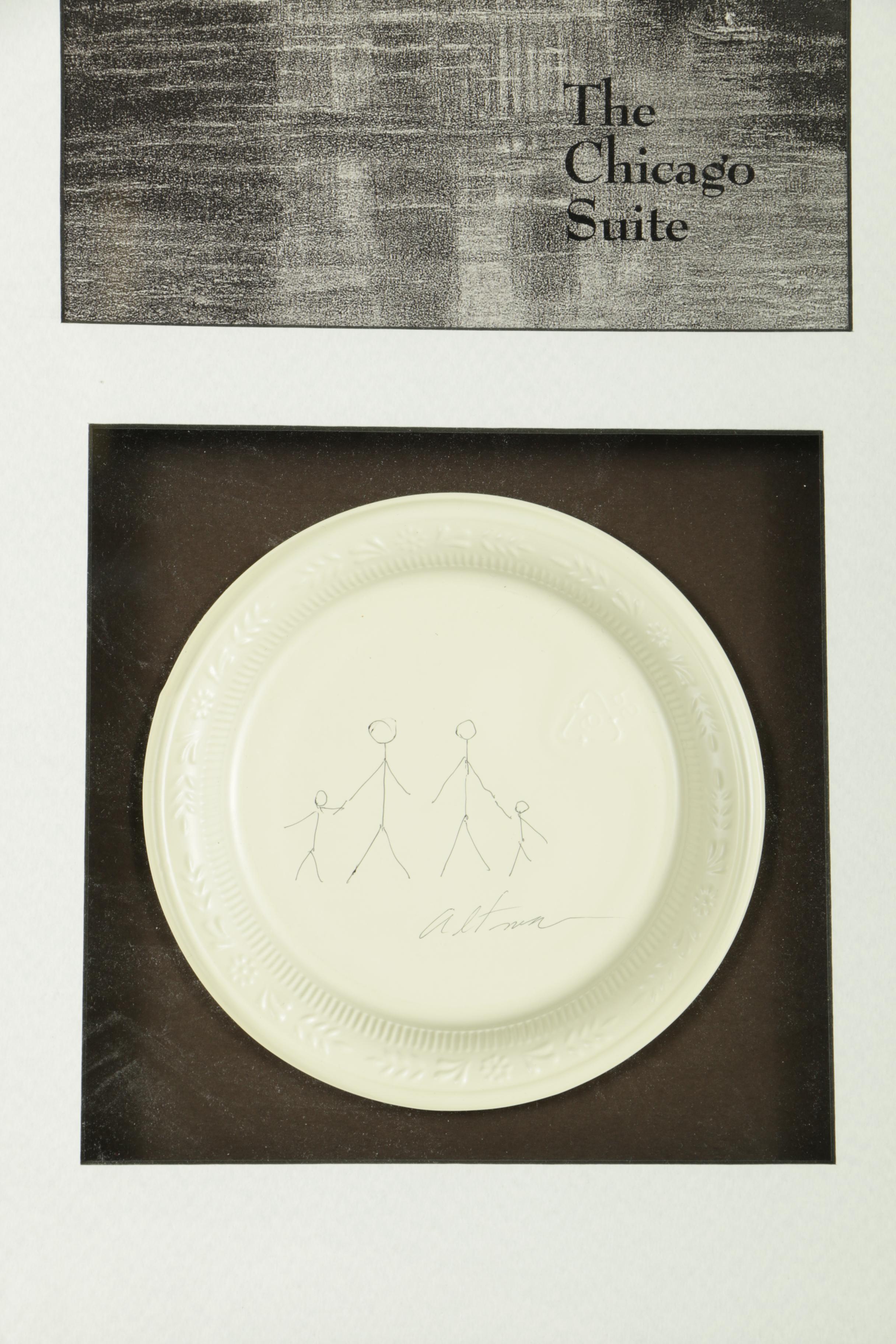 Harold Altman Drawing and Limited Edition Lithograph "Chicago II"