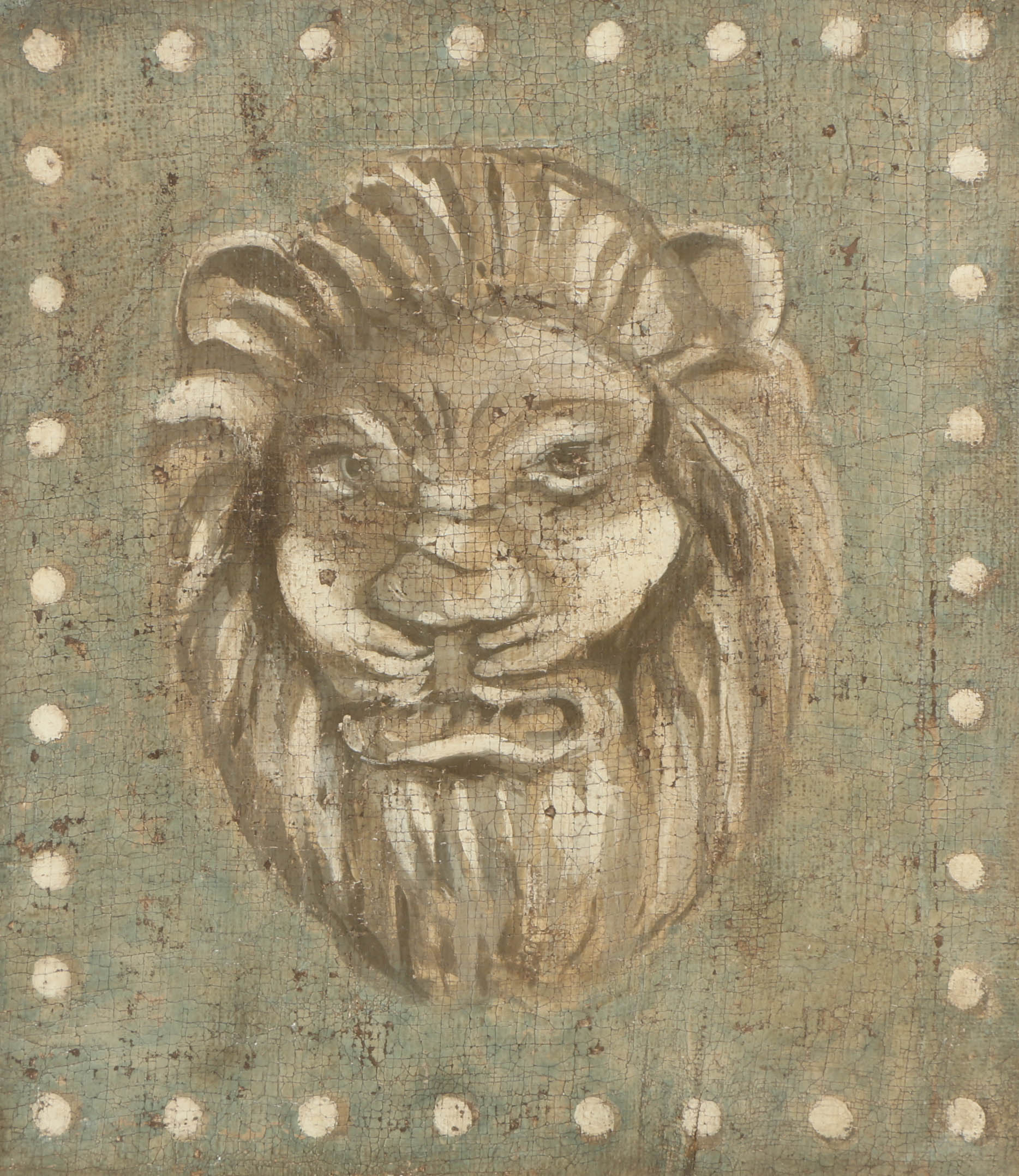 Jacques Lamy Fresco Painting on Burlap