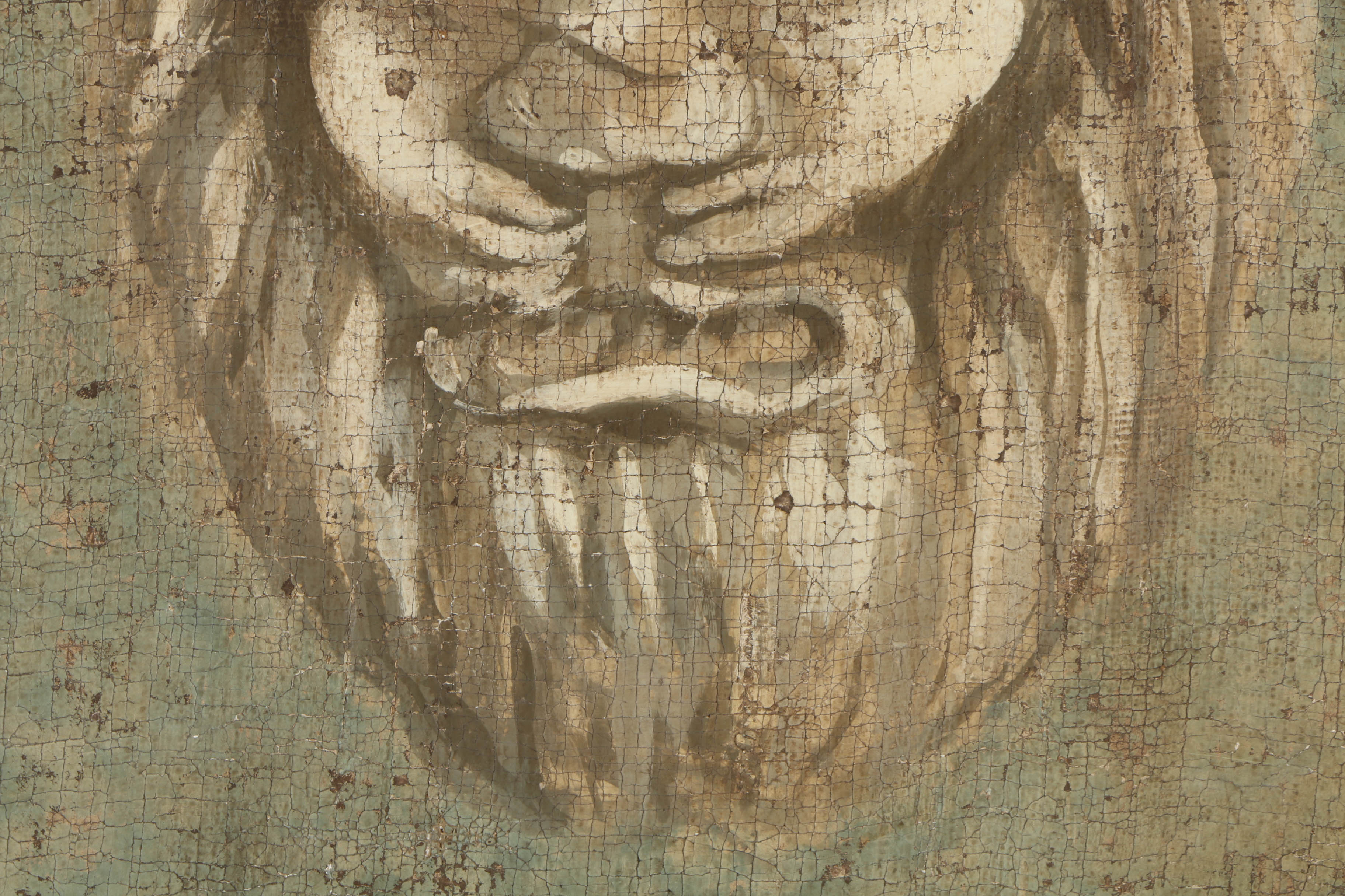 Jacques Lamy Fresco Painting on Burlap