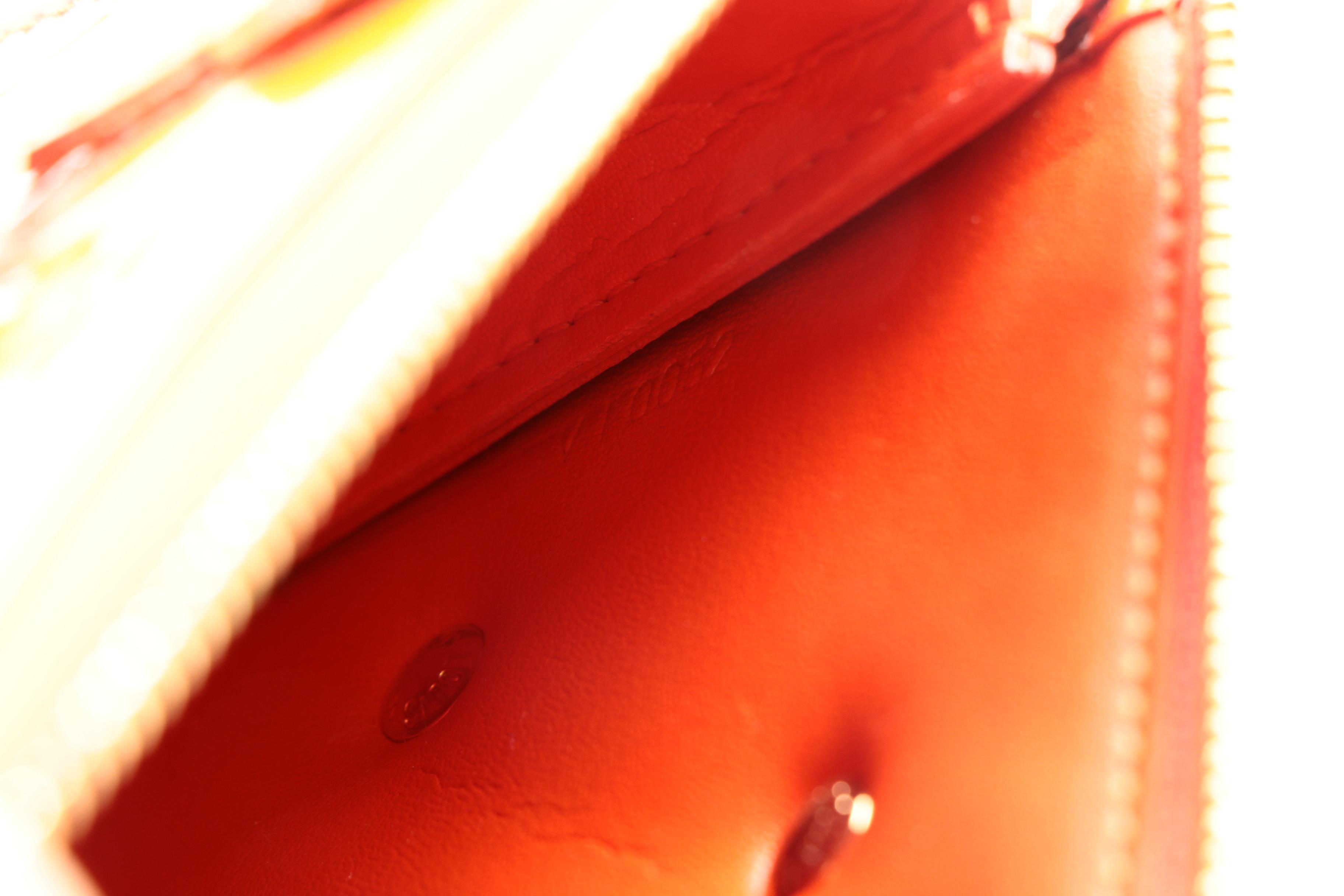 Louis Vuitton Orange Sunset Monogram Vernis Lexington Fluers Pochette