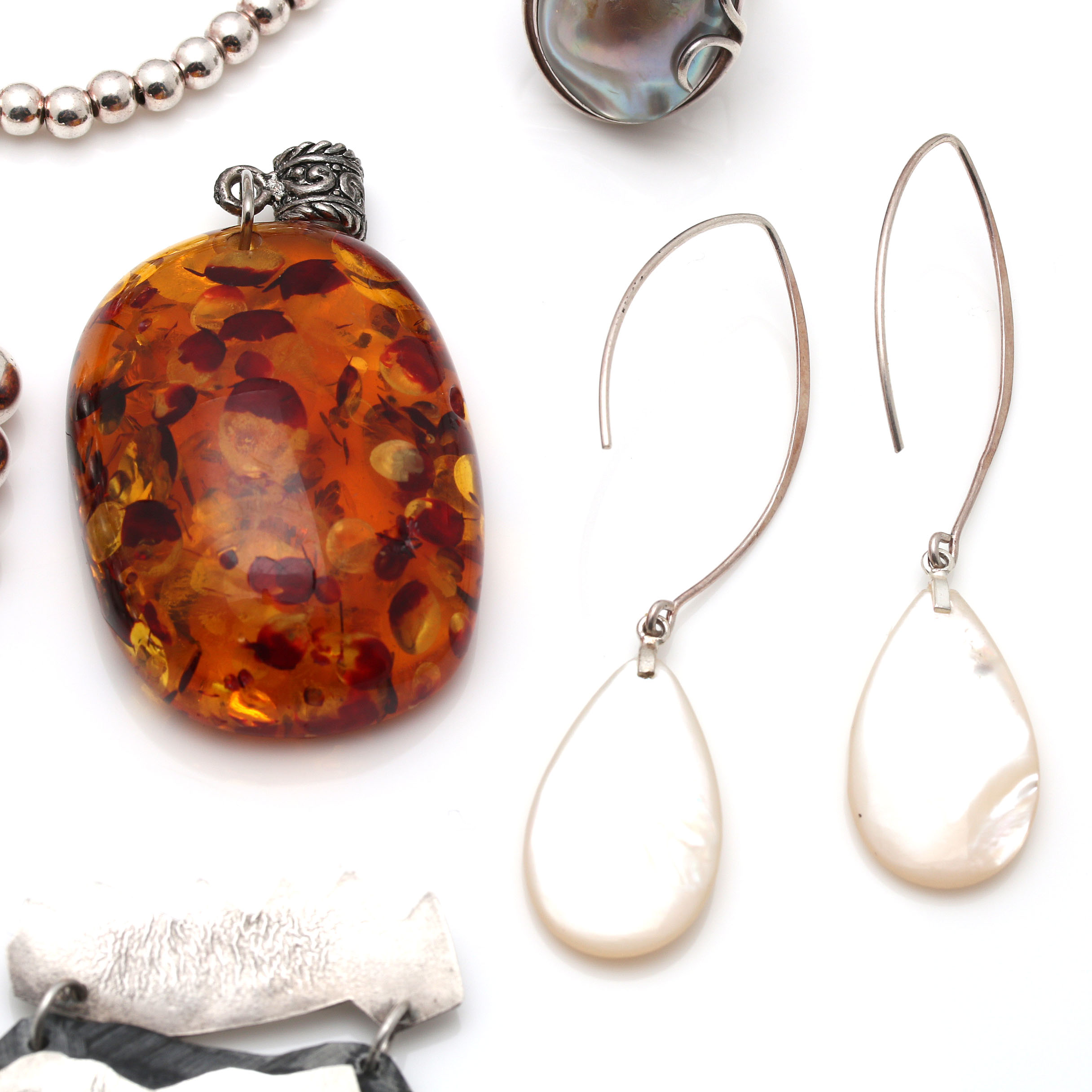 Assorted Sterling Silver and Signed Costume Jewelry