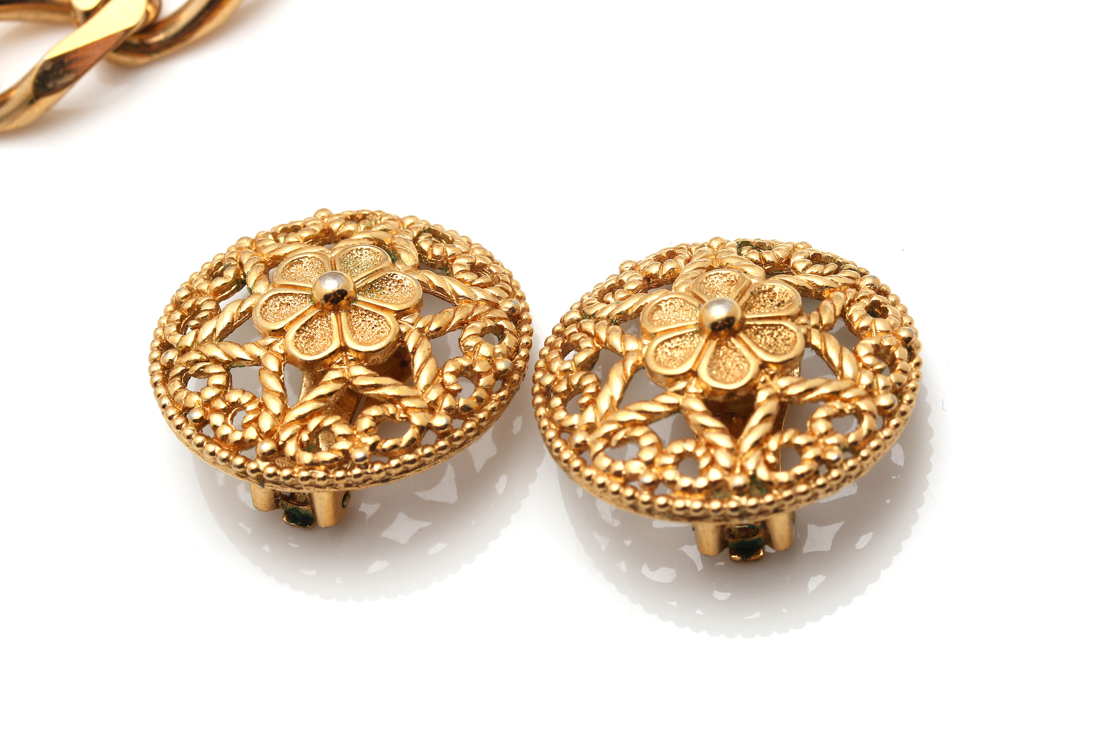 Gold Tone Costume Jewelry Featuring Givenchy and Christian Dior