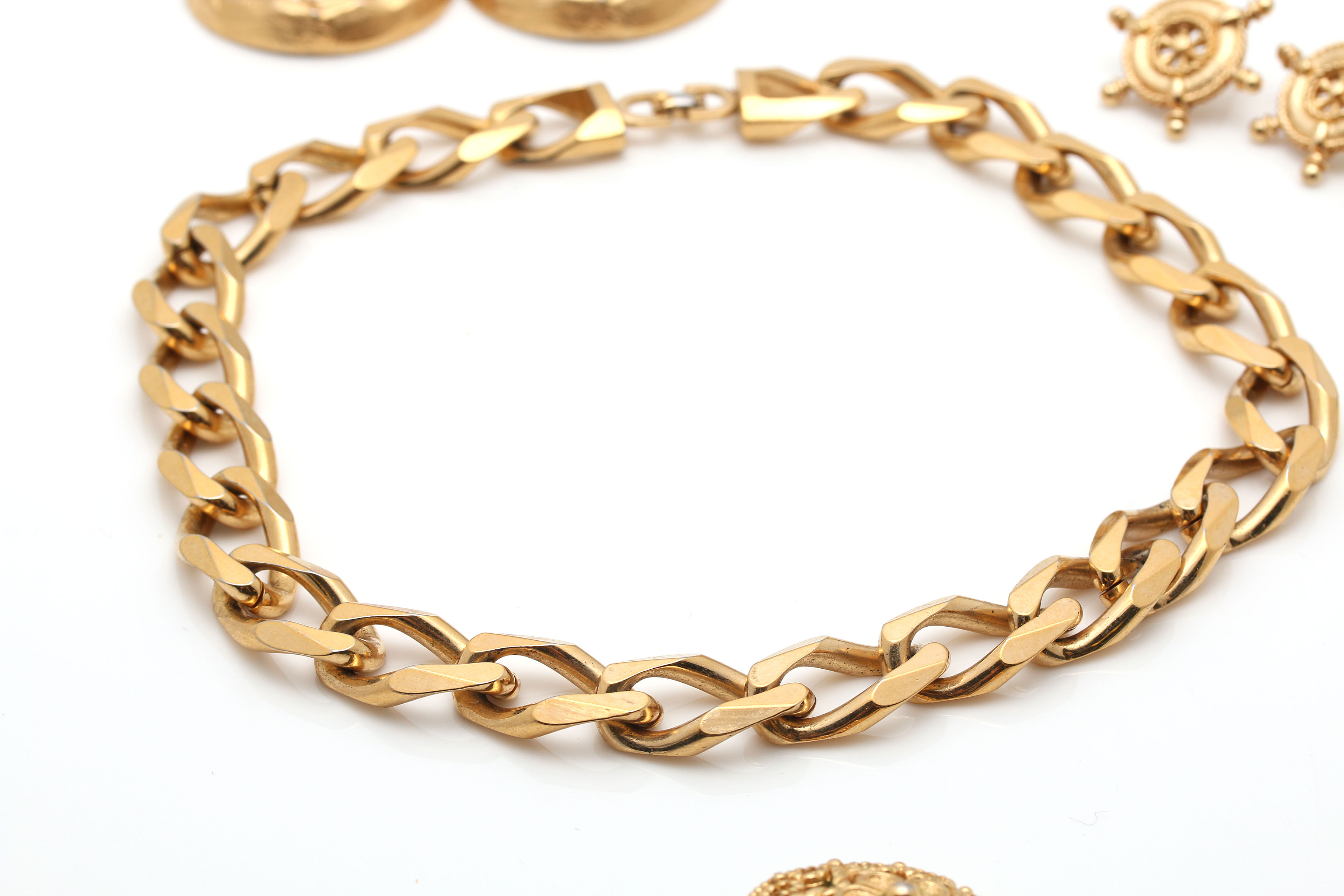 Gold Tone Costume Jewelry Featuring Givenchy and Christian Dior