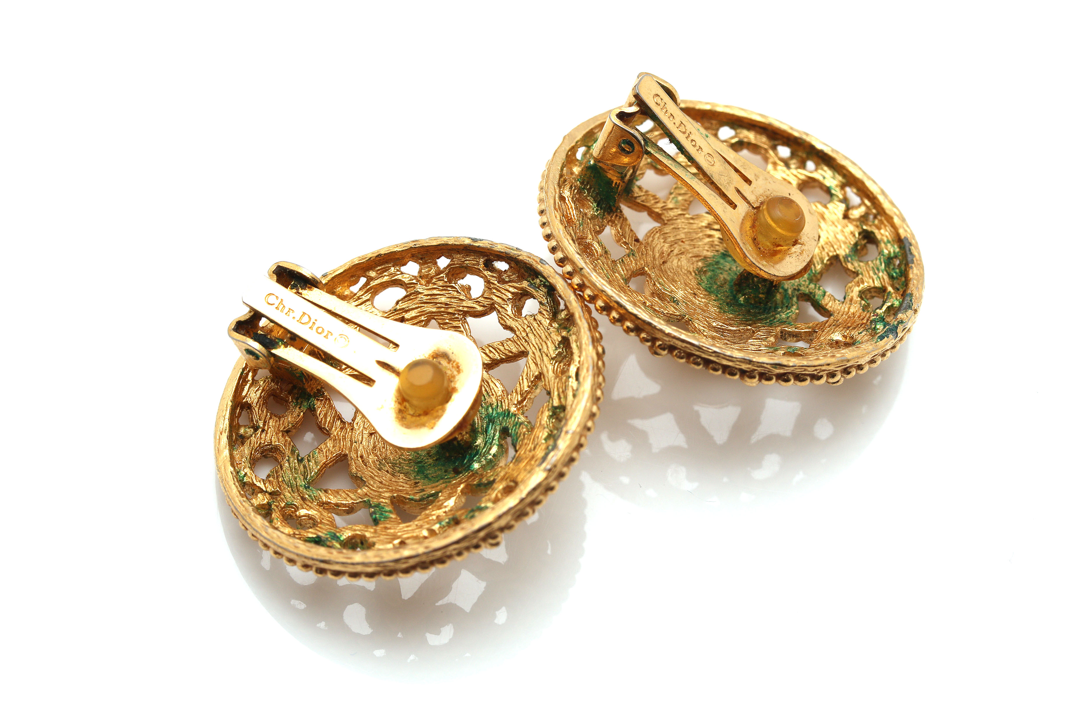 Gold Tone Costume Jewelry Featuring Givenchy and Christian Dior