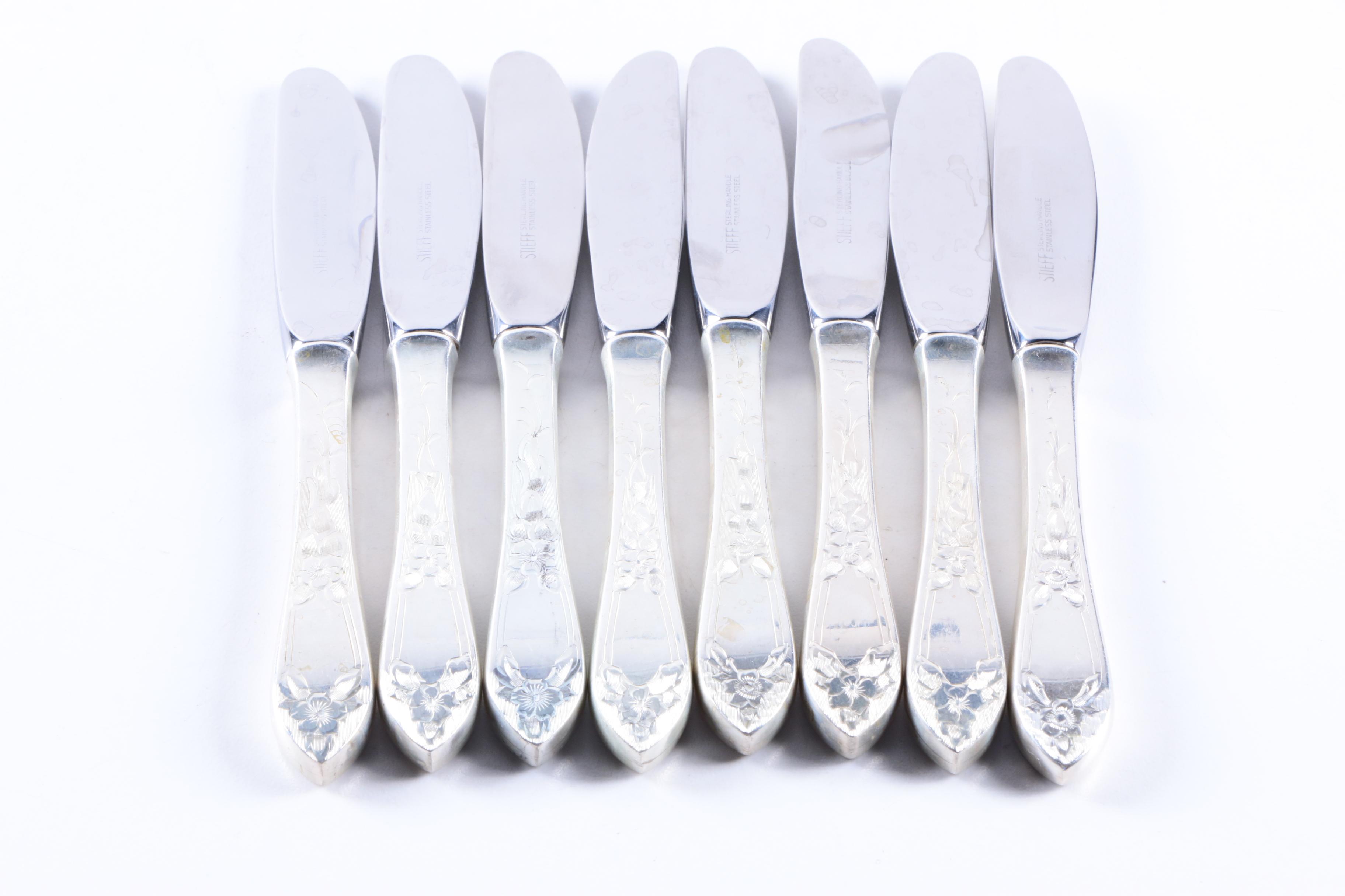 Stieff "Lady Claire" Sterling Silver Flatware Set