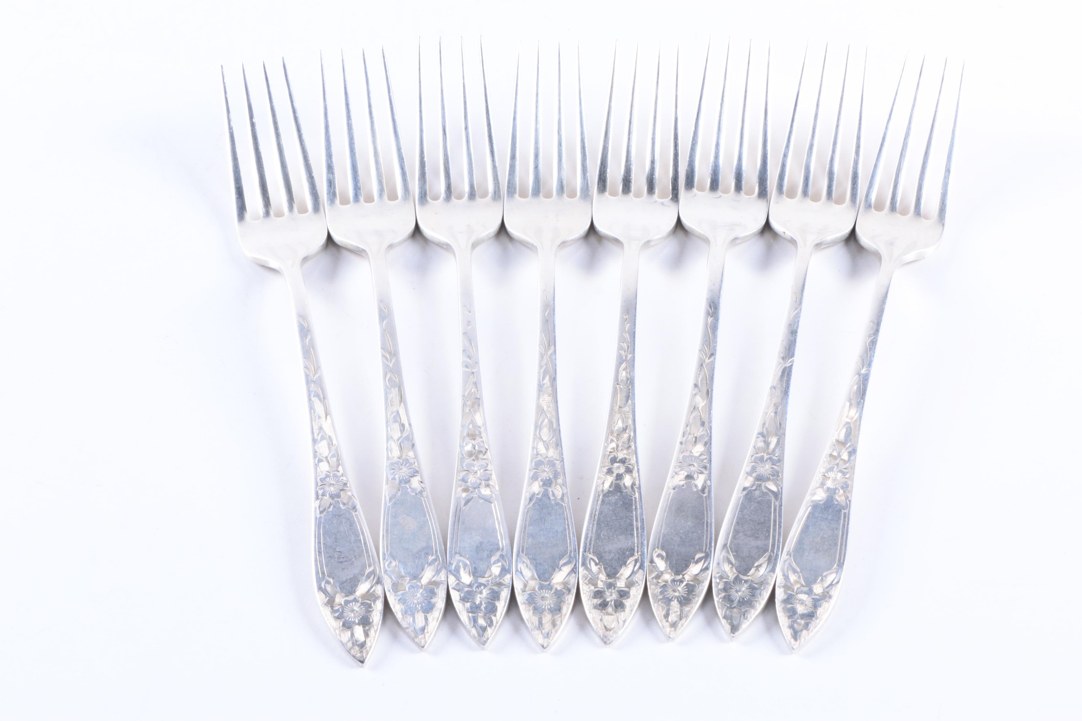 Stieff "Lady Claire" Sterling Silver Flatware Set