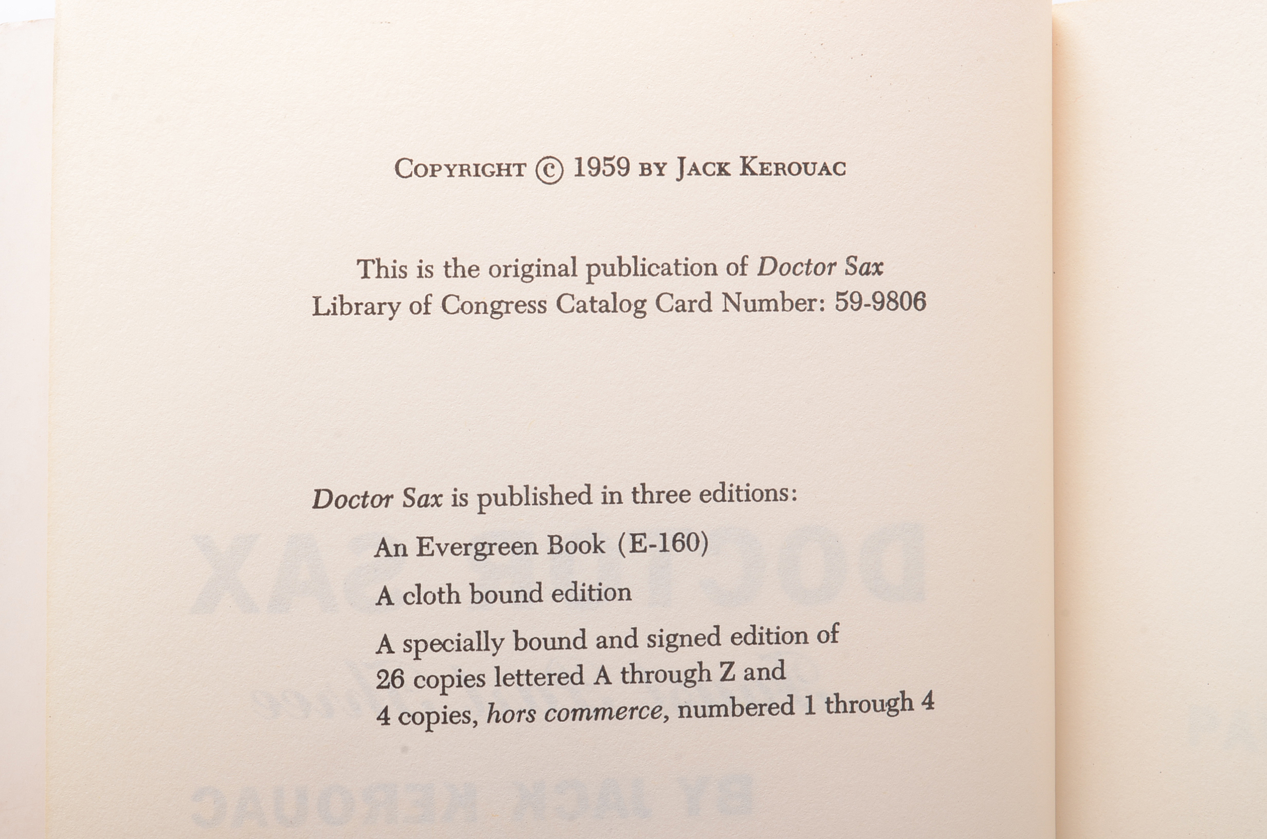 Jack Kerouac Biography and "Doctor Sax" by Jack Kerouac
