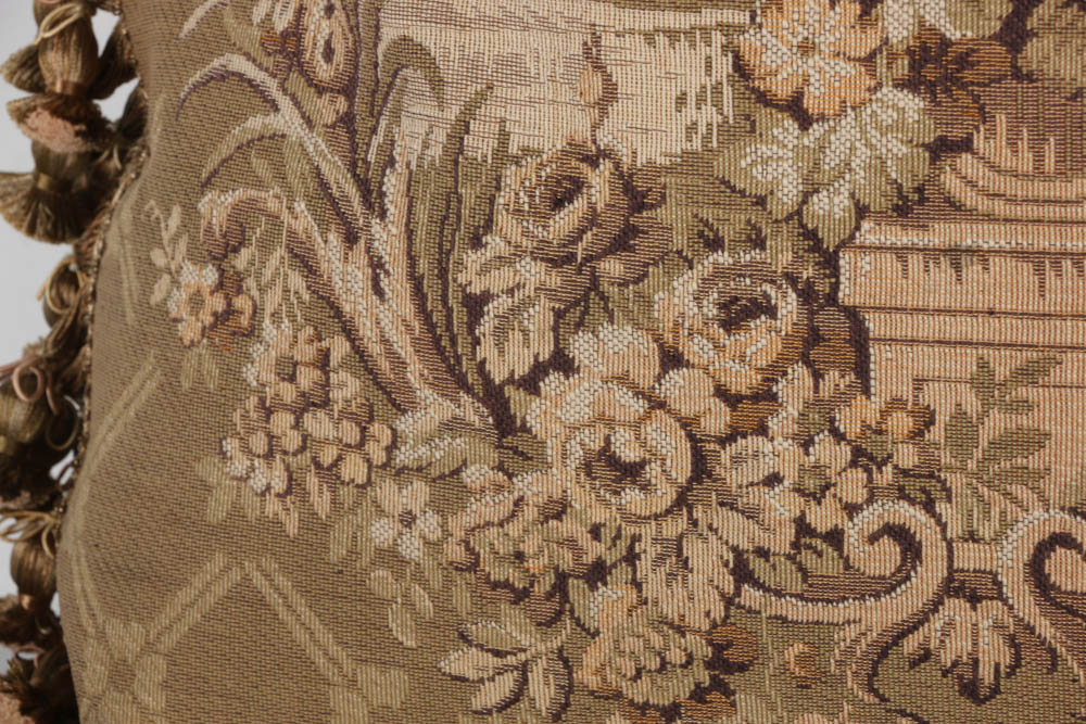 Jacques Lamy Embroidered Throw Pillow