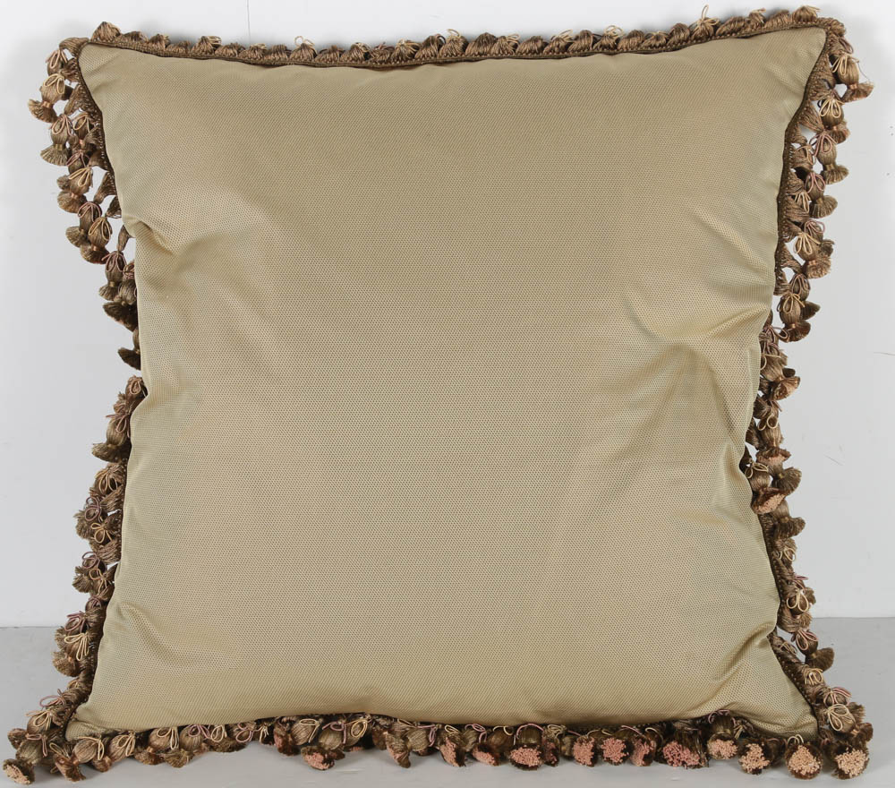 Jacques Lamy Embroidered Throw Pillow