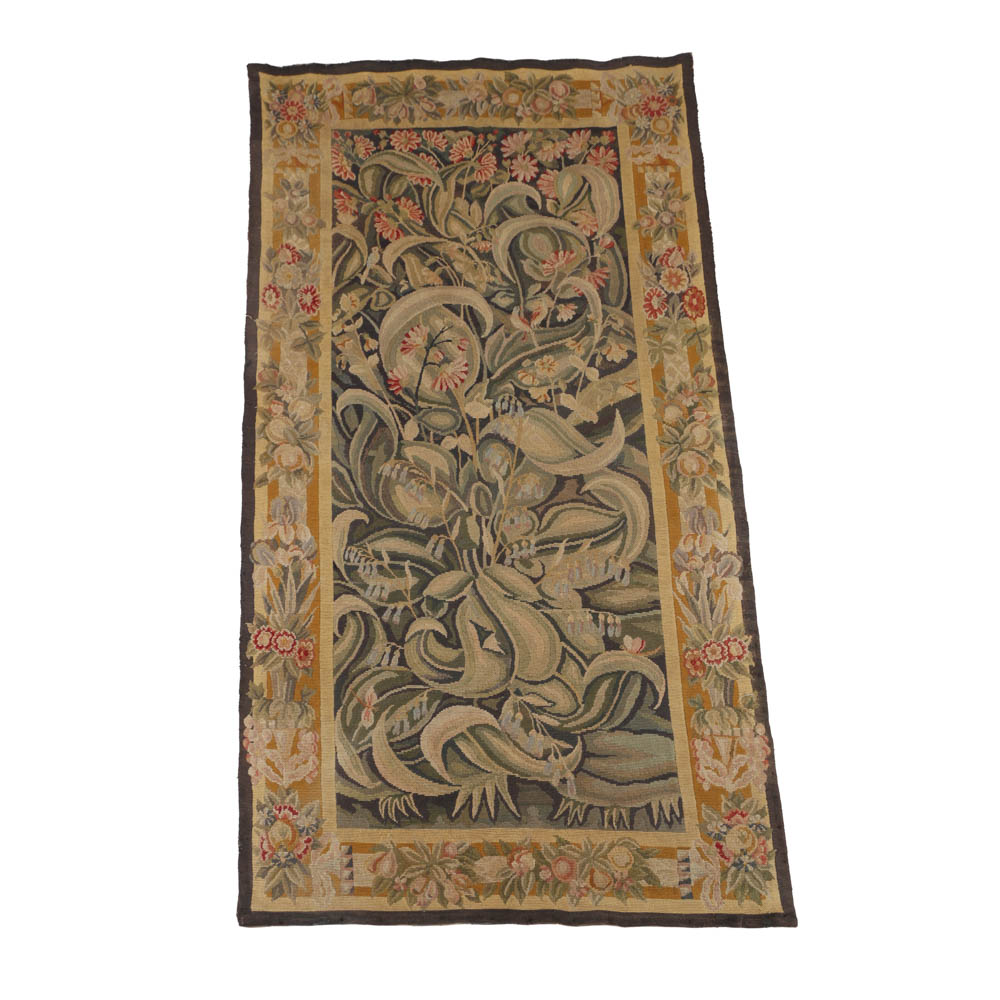 Jacques Lamy Needlepoint Tapestry of a Floral Composition