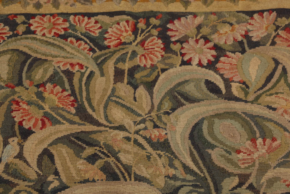Jacques Lamy Needlepoint Tapestry of a Floral Composition