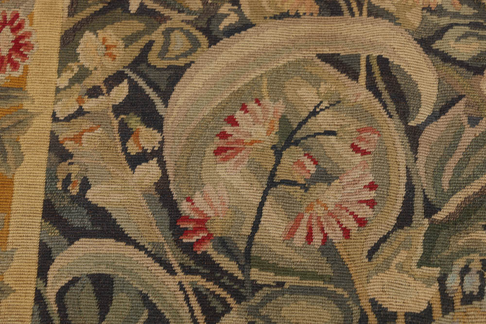 Jacques Lamy Needlepoint Tapestry of a Floral Composition