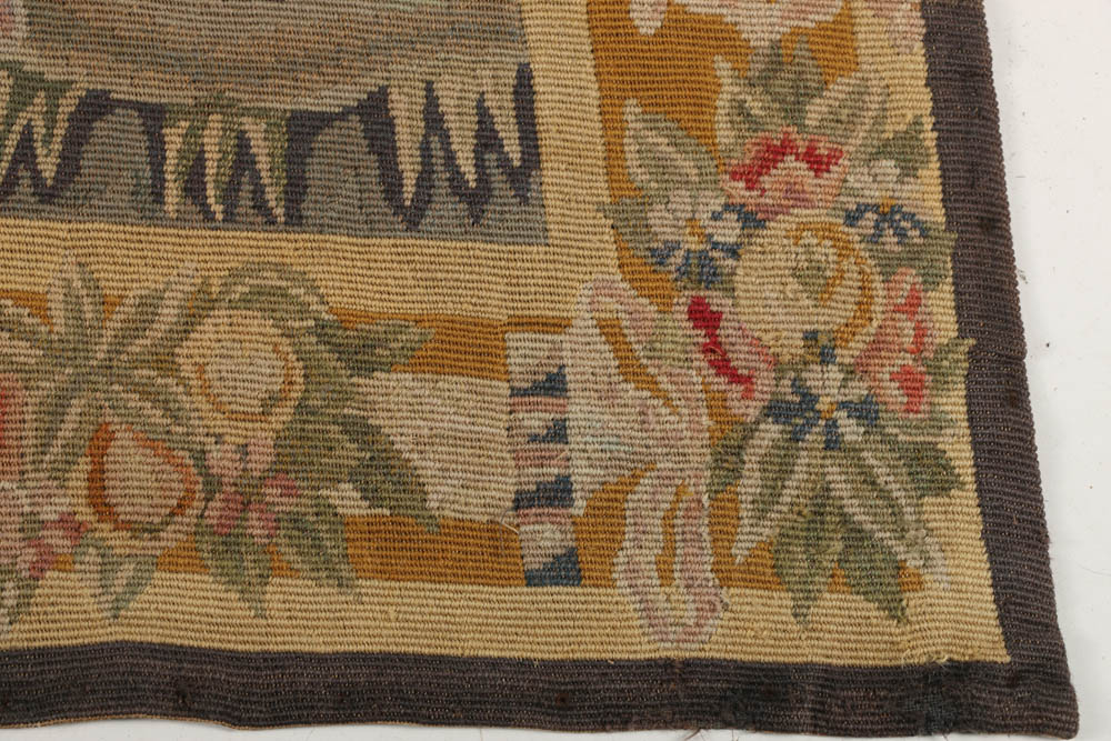 Jacques Lamy Needlepoint Tapestry of a Floral Composition