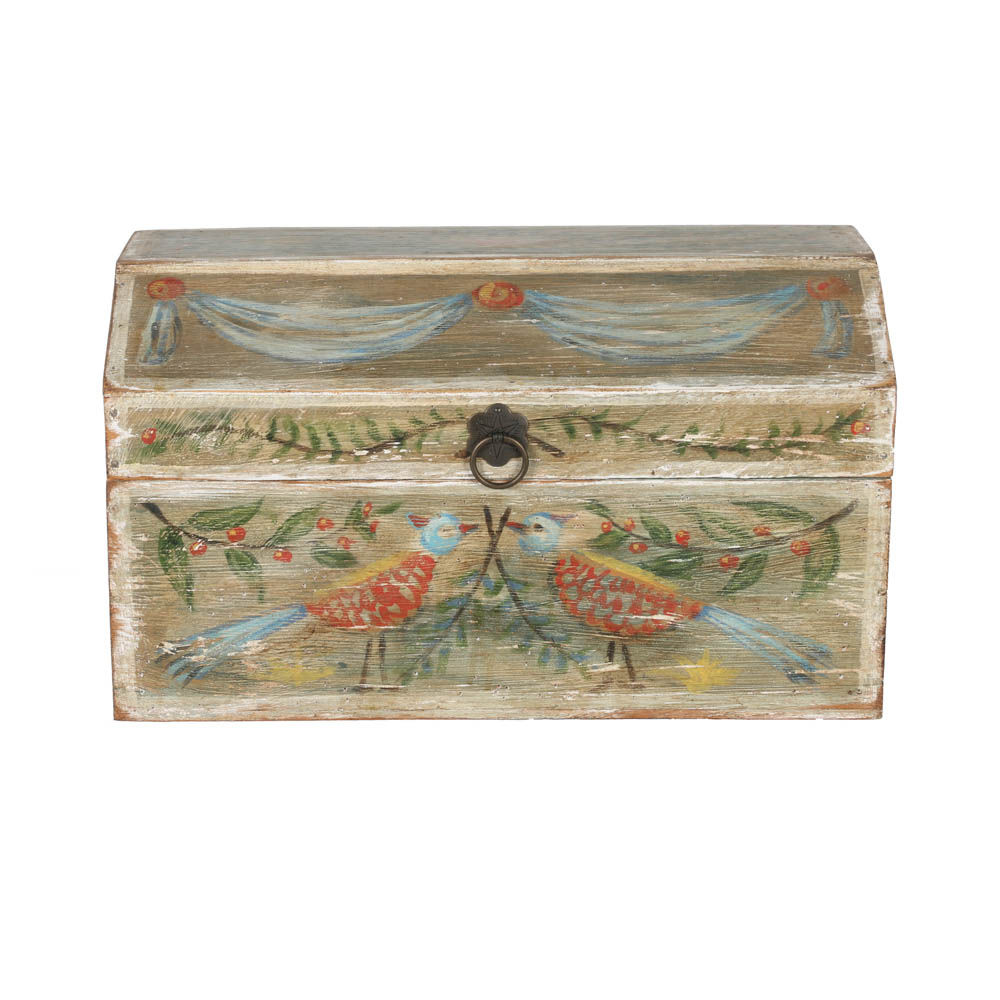 Jacques Lamy Wooden Box with Bird Design