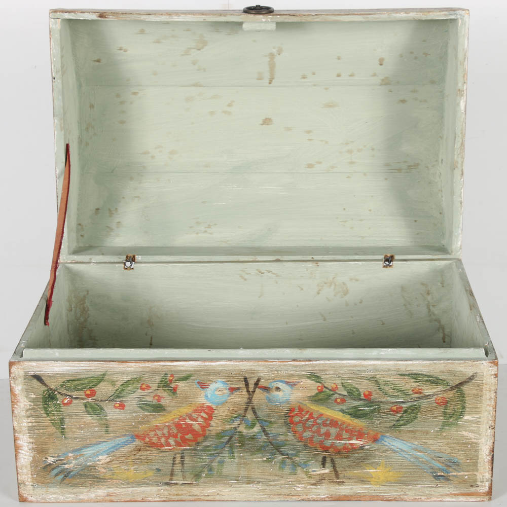 Jacques Lamy Wooden Box with Bird Design