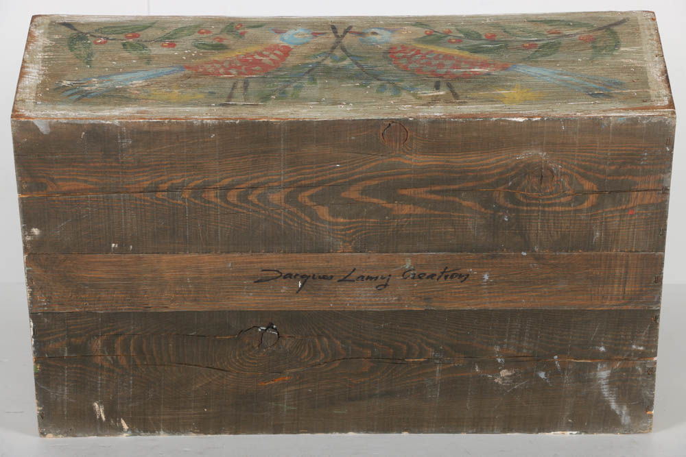 Jacques Lamy Wooden Box with Bird Design