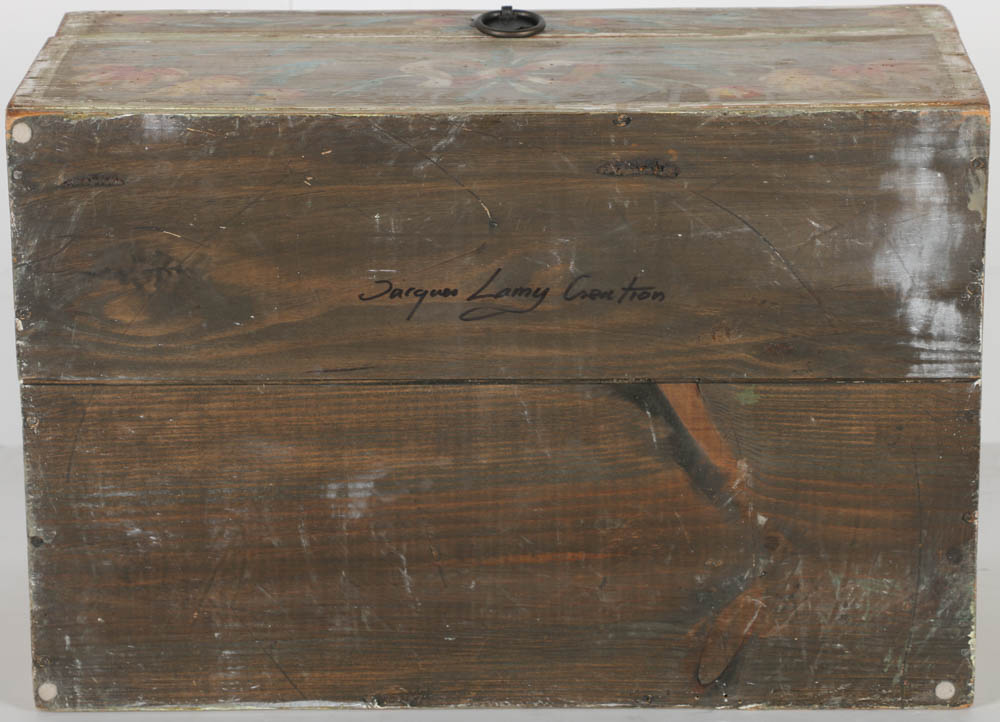 Jacques Lamy Wooden Box with Floral Design