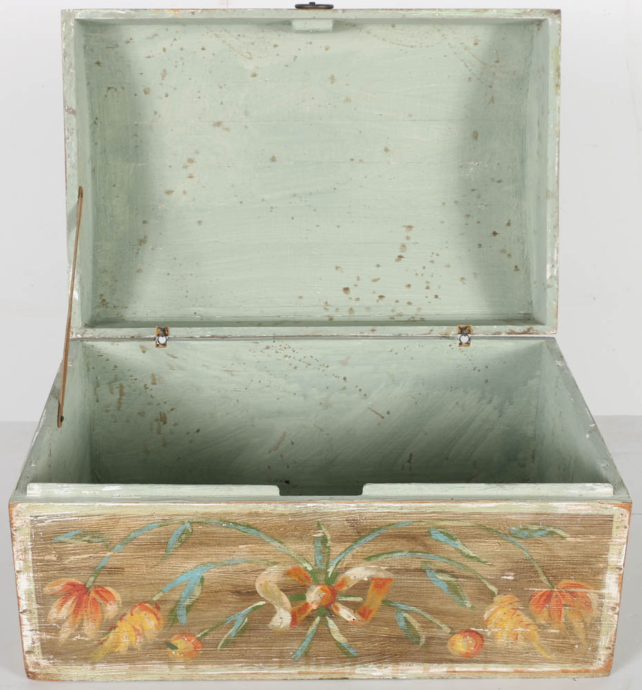 Jacques Lamy Wooden Box with Floral Design