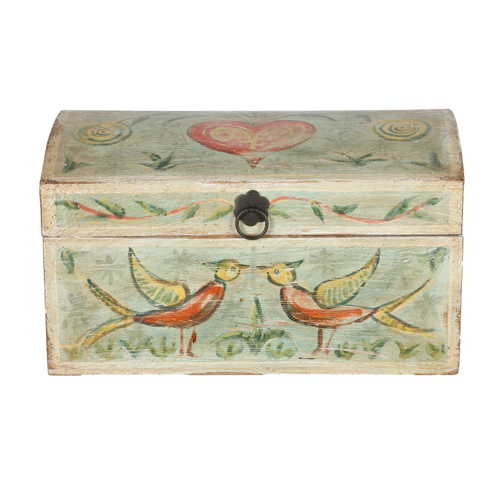 Jacques Lamy Wooden Box with Bird Design