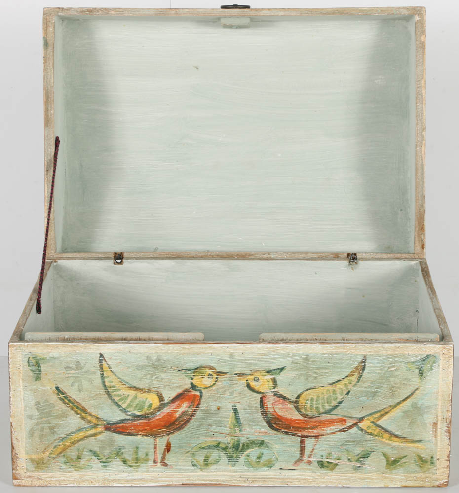 Jacques Lamy Wooden Box with Bird Design