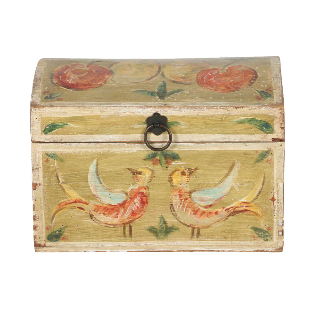 Jacques Lamy Wooden Box with Bird Design
