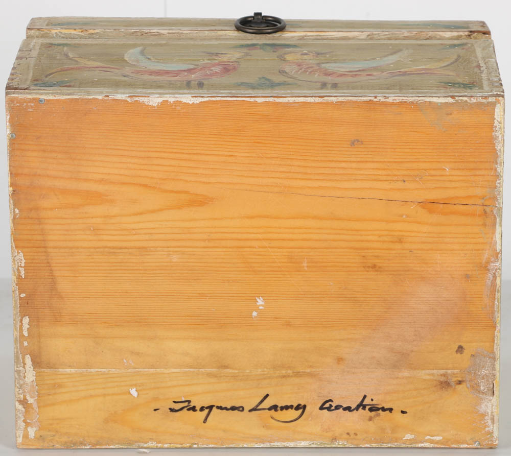 Jacques Lamy Wooden Box with Bird Design