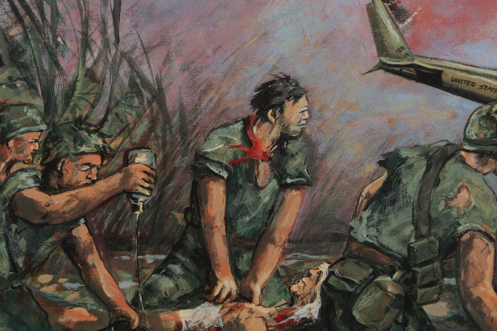 Collection of Jacques Lamy Offset Lithographs on Paper of War Scenes