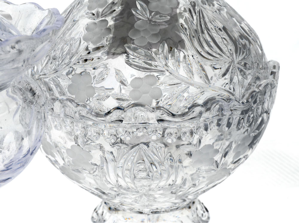 Collection of Footed Glass Candy Dishes