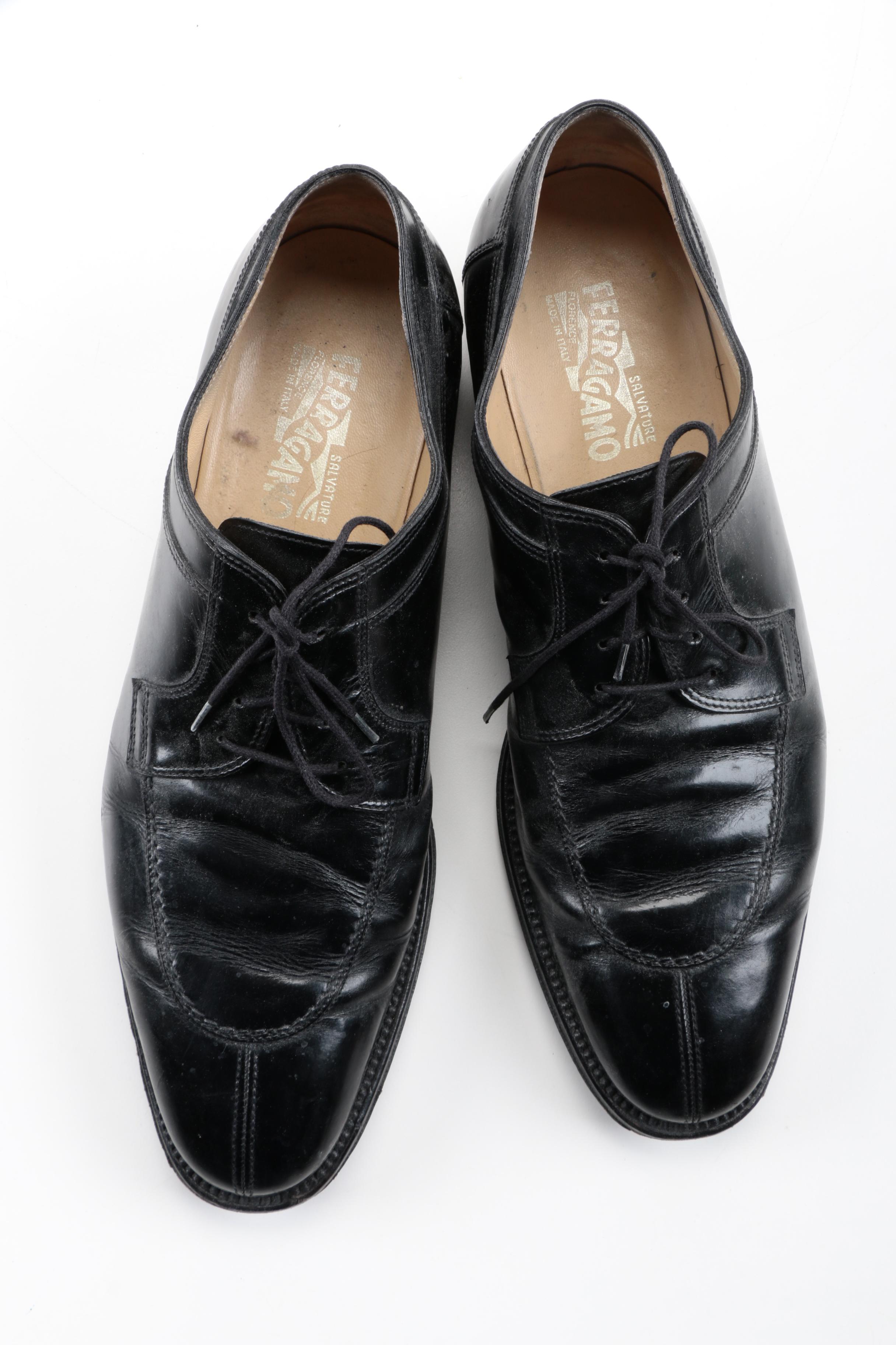 Men's Salvatore Ferragamo Black Dress Shoes