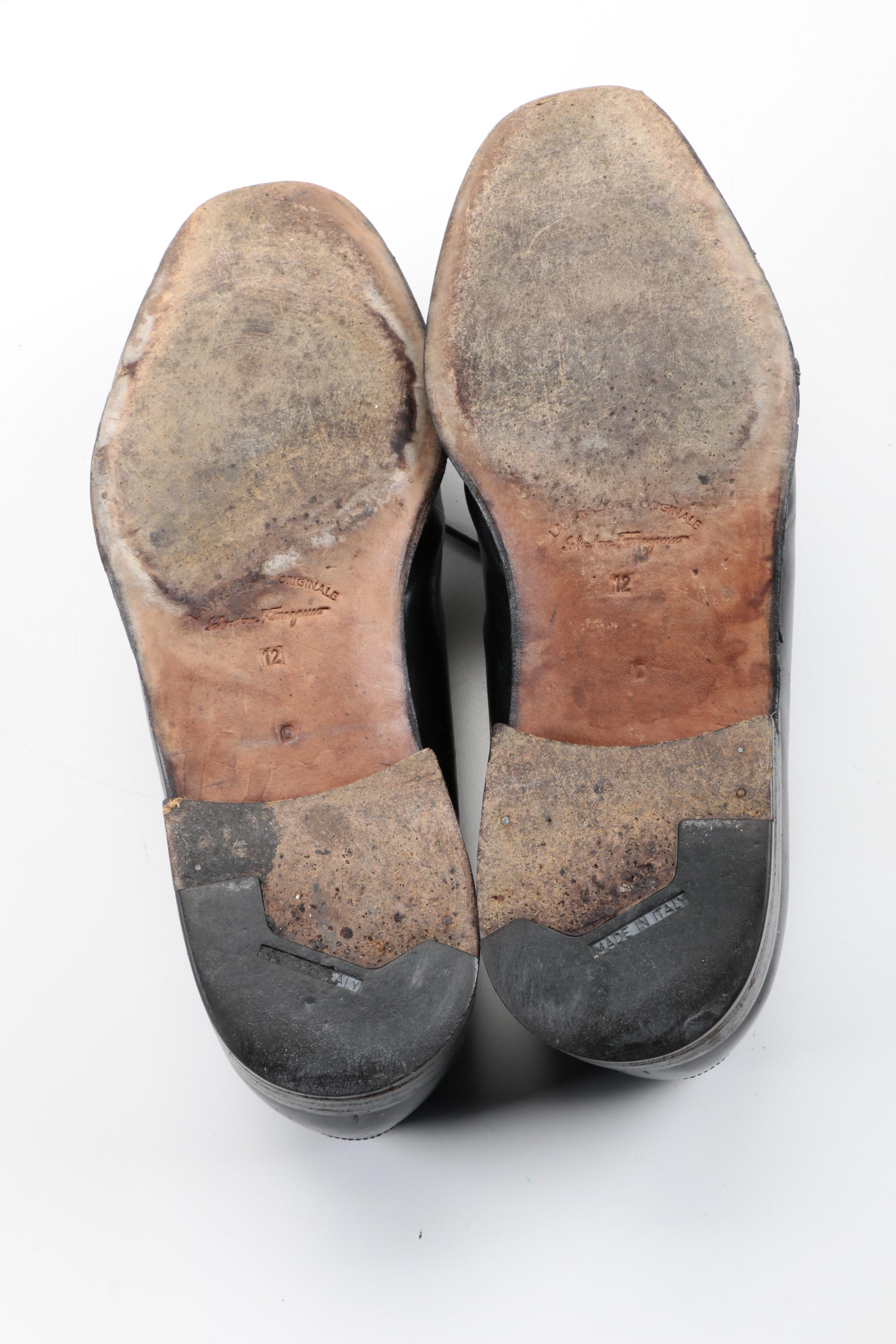 Men's Salvatore Ferragamo Black Dress Shoes