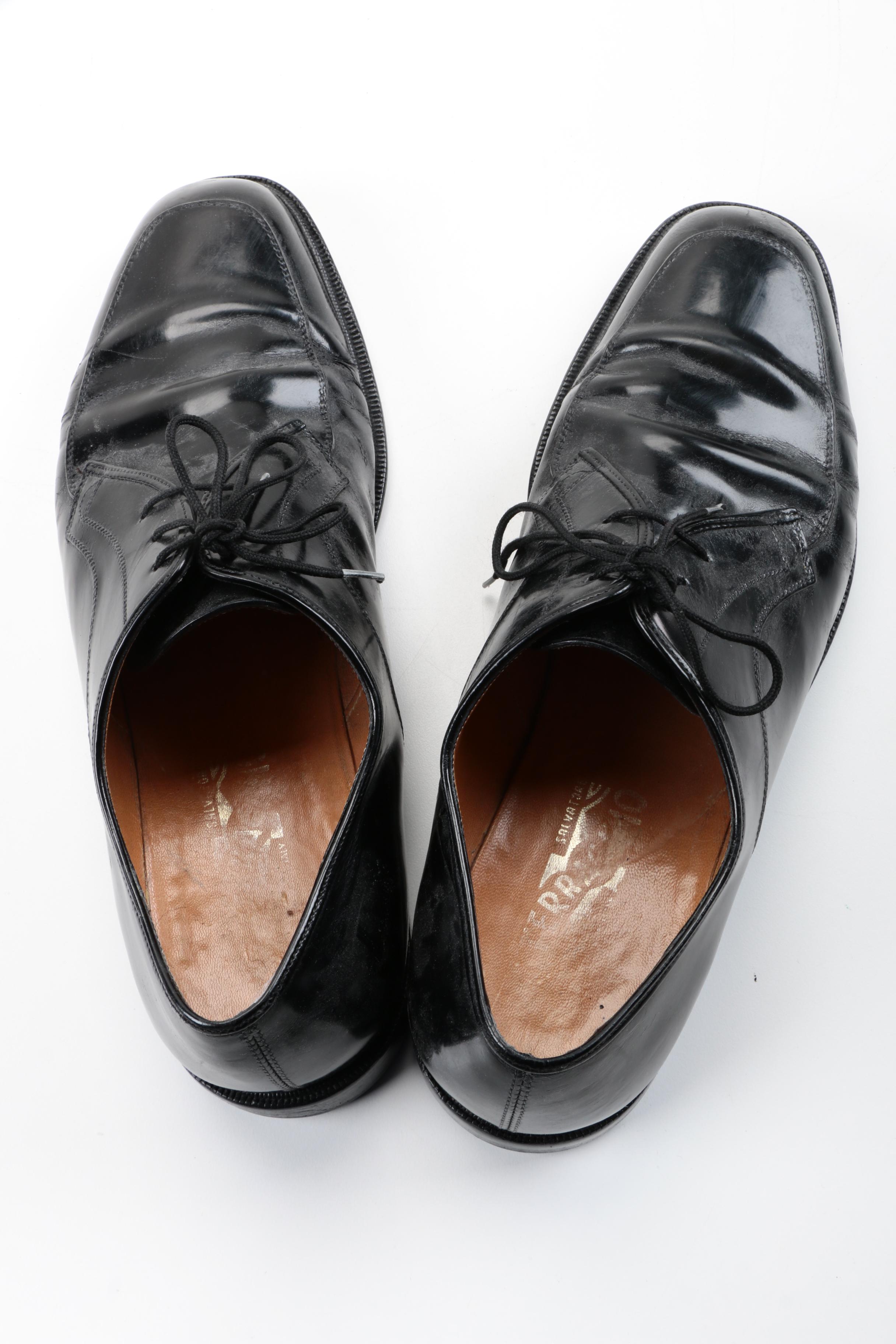 Men's Salvatore Ferragamo Black Dress Shoes