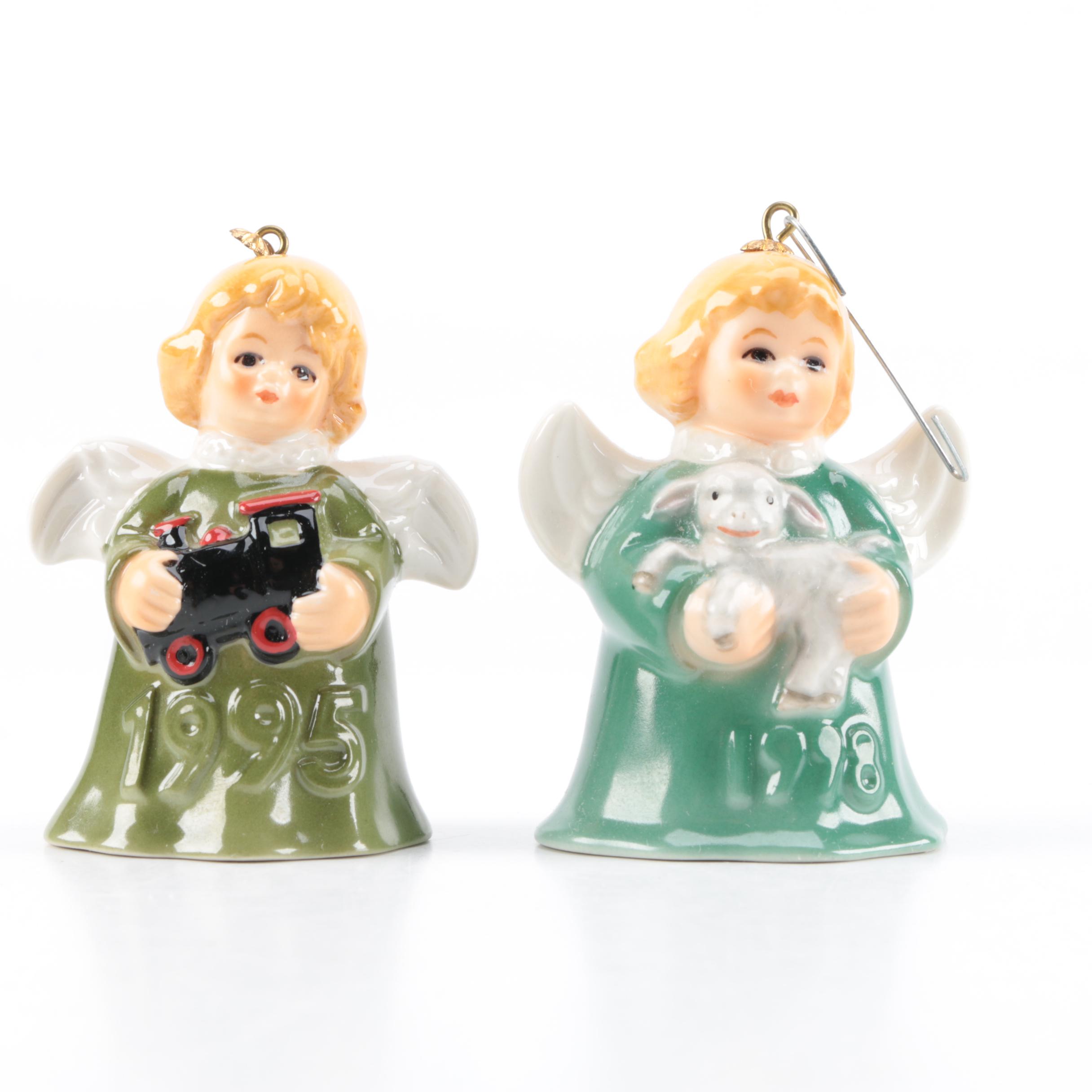 Vintage Goebel "Angel Bell" Christmas Tree Ornaments