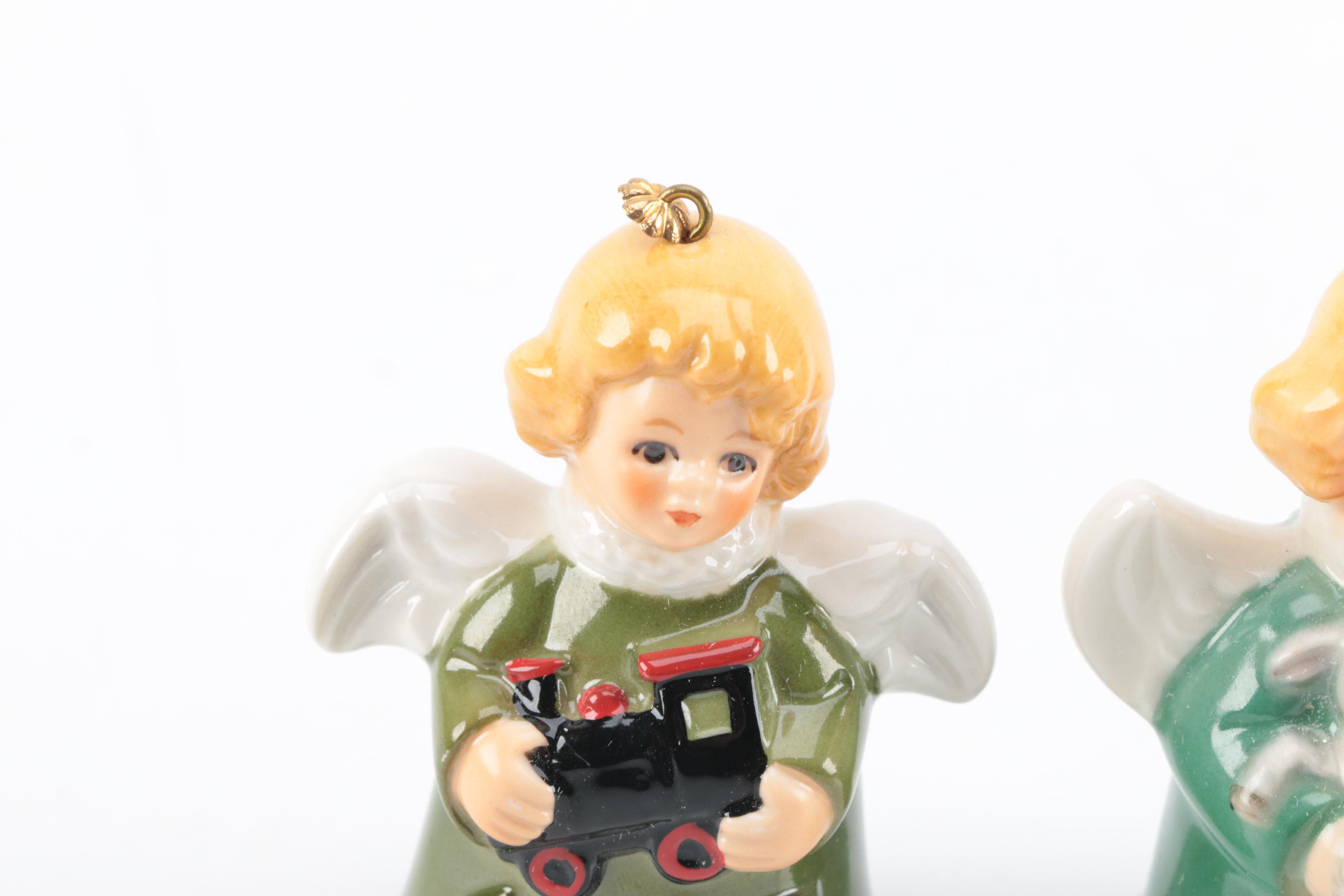 Vintage Goebel "Angel Bell" Christmas Tree Ornaments
