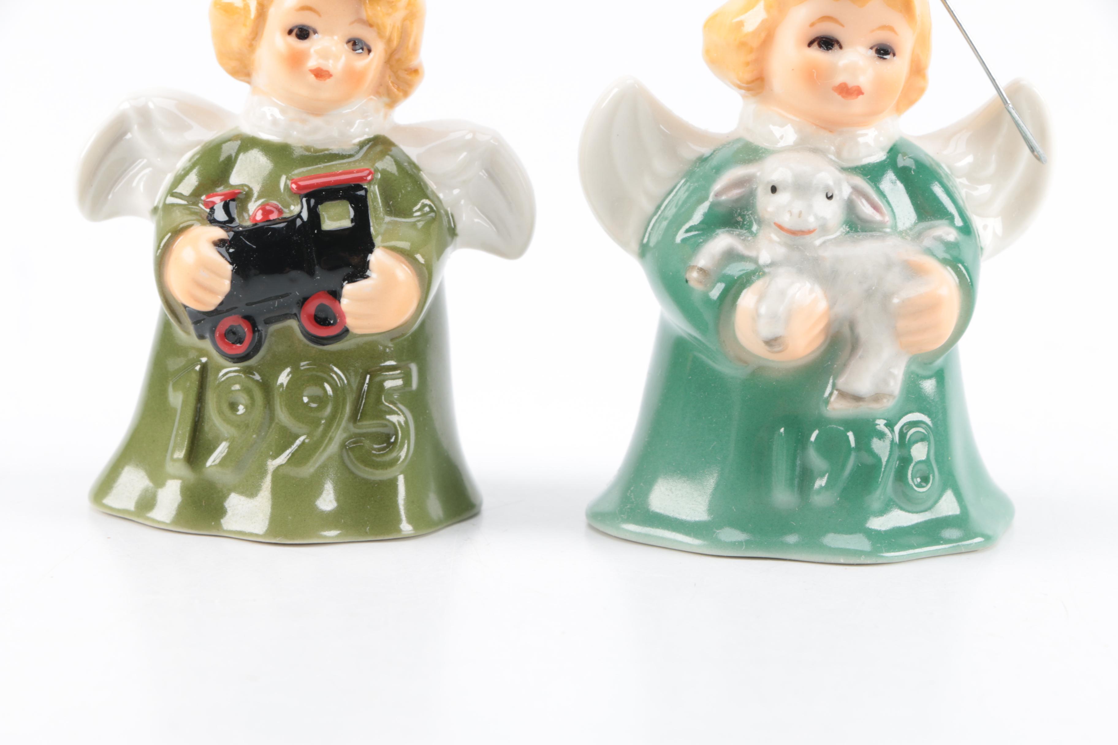 Vintage Goebel "Angel Bell" Christmas Tree Ornaments