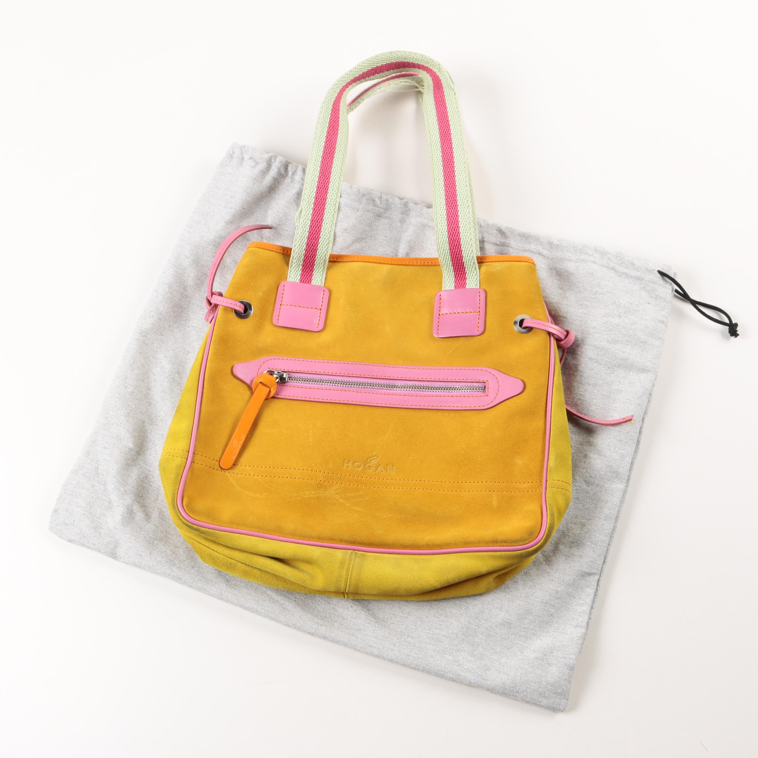2008 Hogan Multicolor Suede Handbag