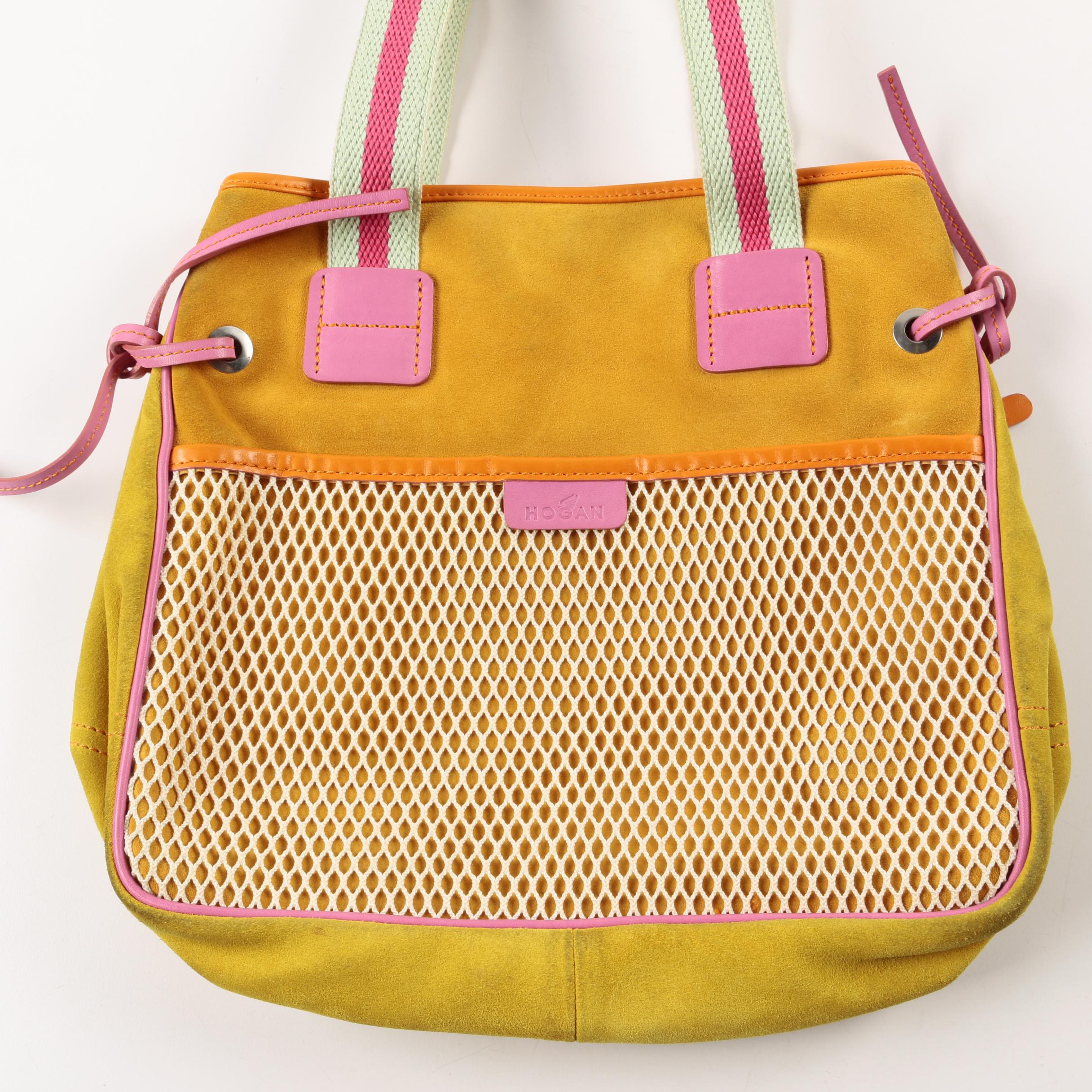 2008 Hogan Multicolor Suede Handbag
