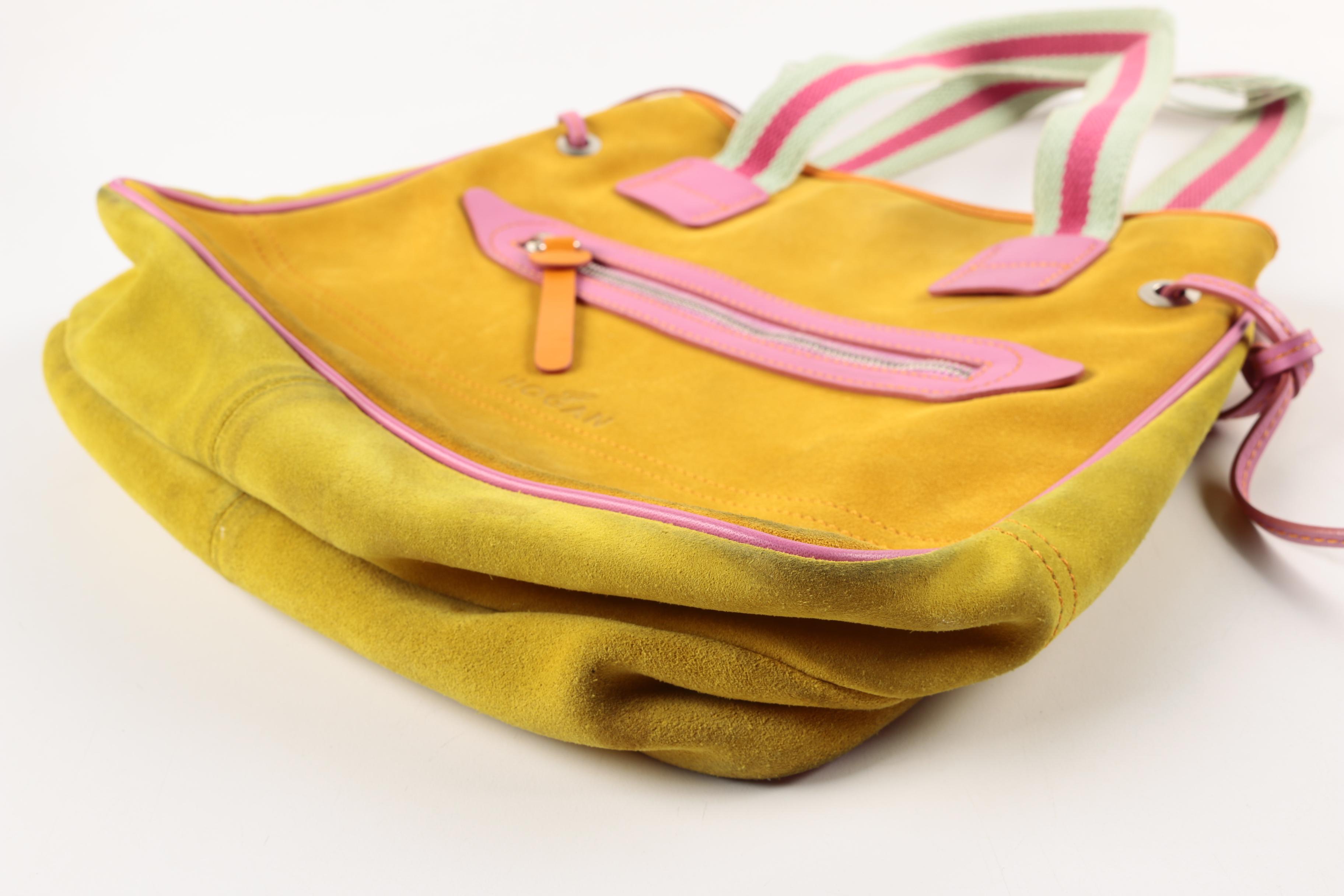 2008 Hogan Multicolor Suede Handbag