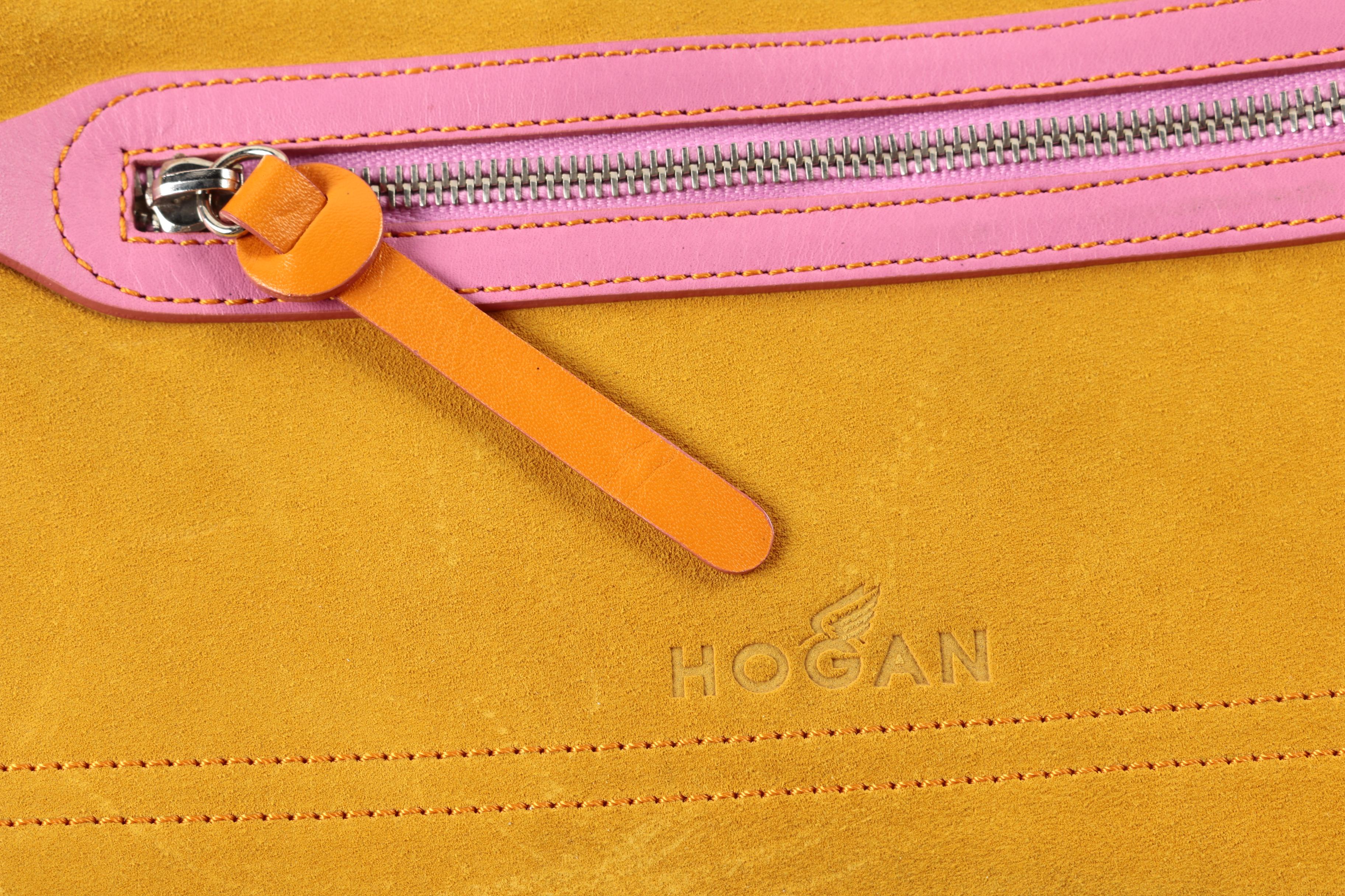 2008 Hogan Multicolor Suede Handbag