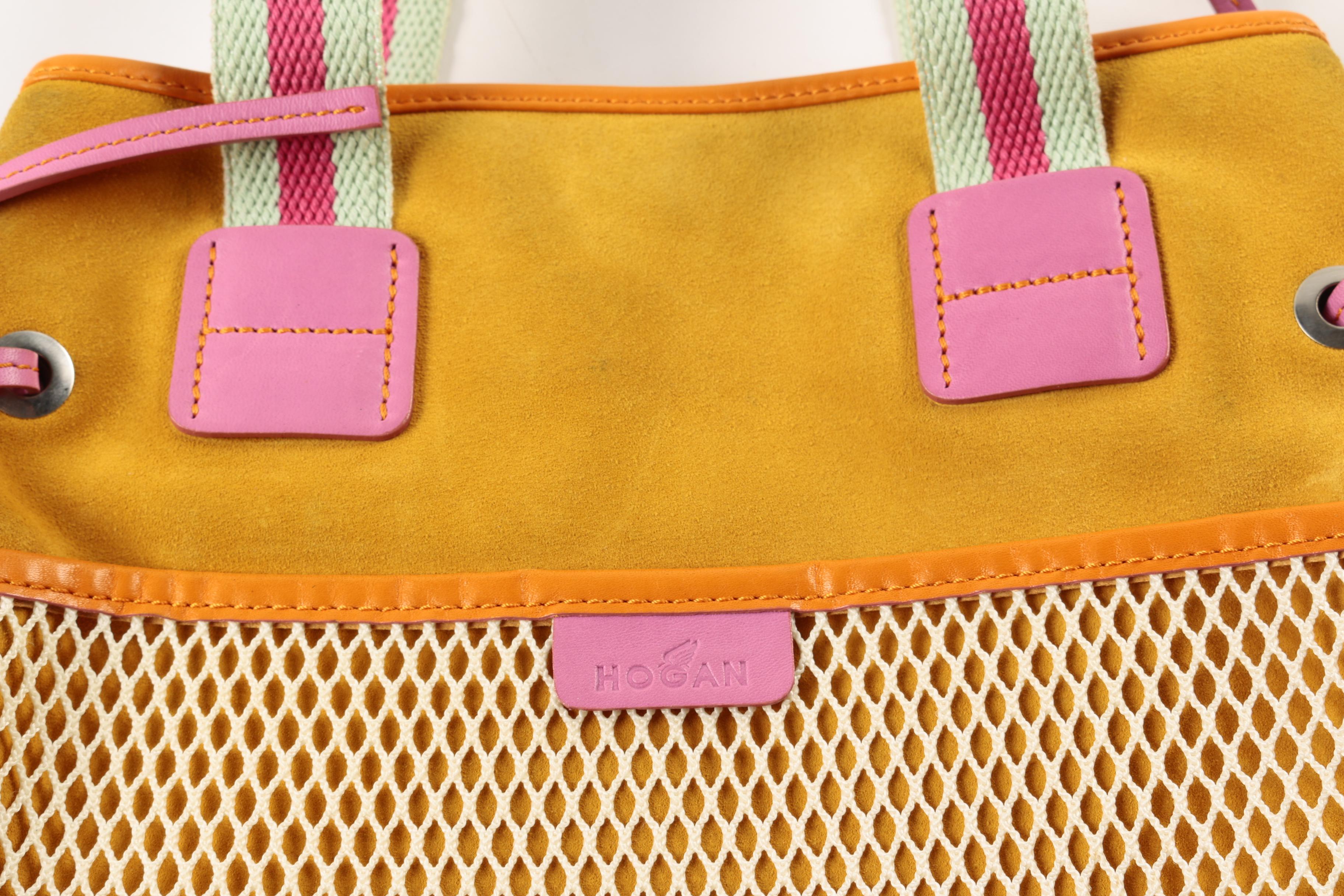 2008 Hogan Multicolor Suede Handbag