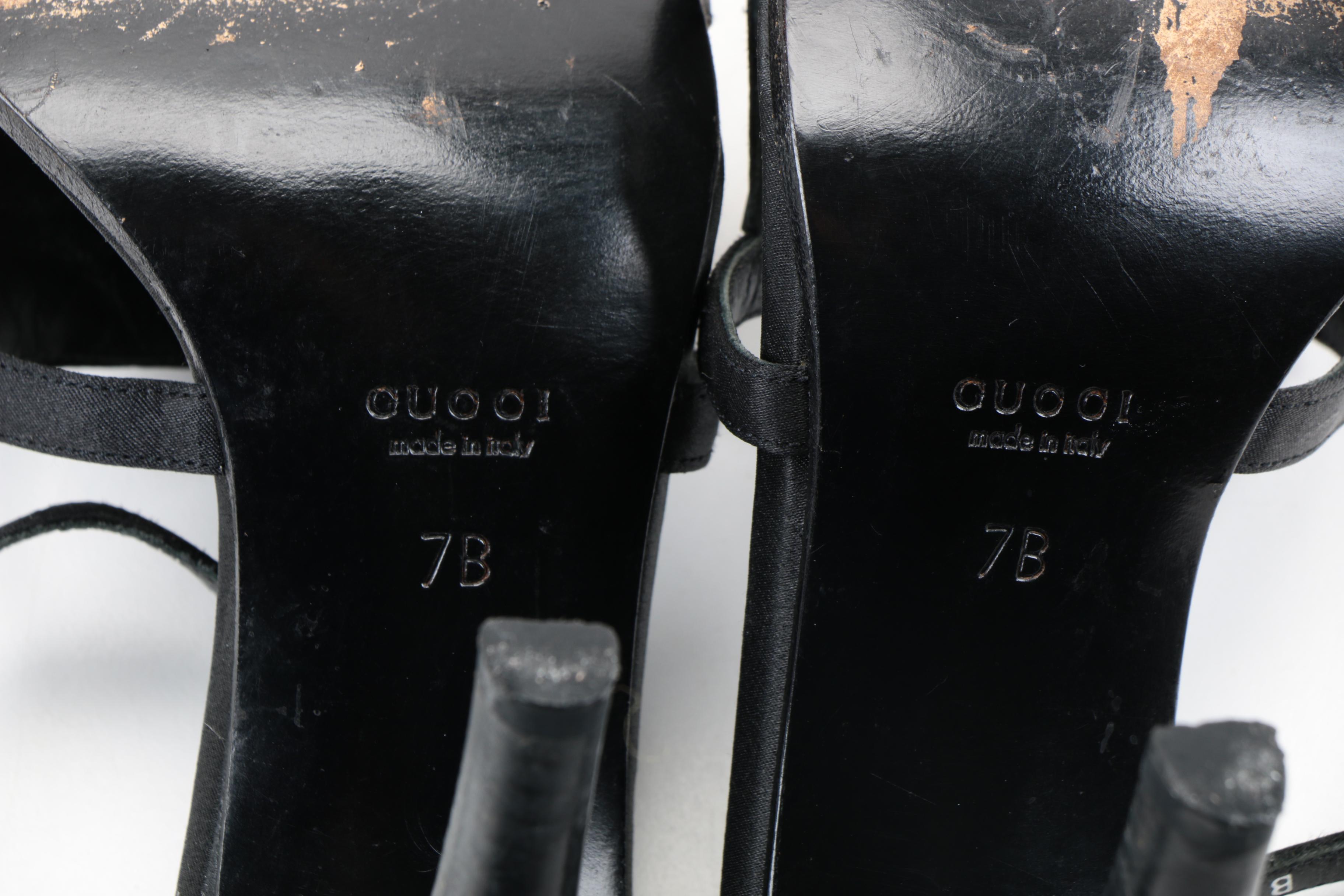 Gucci Embellished Heeled Dress Sandals