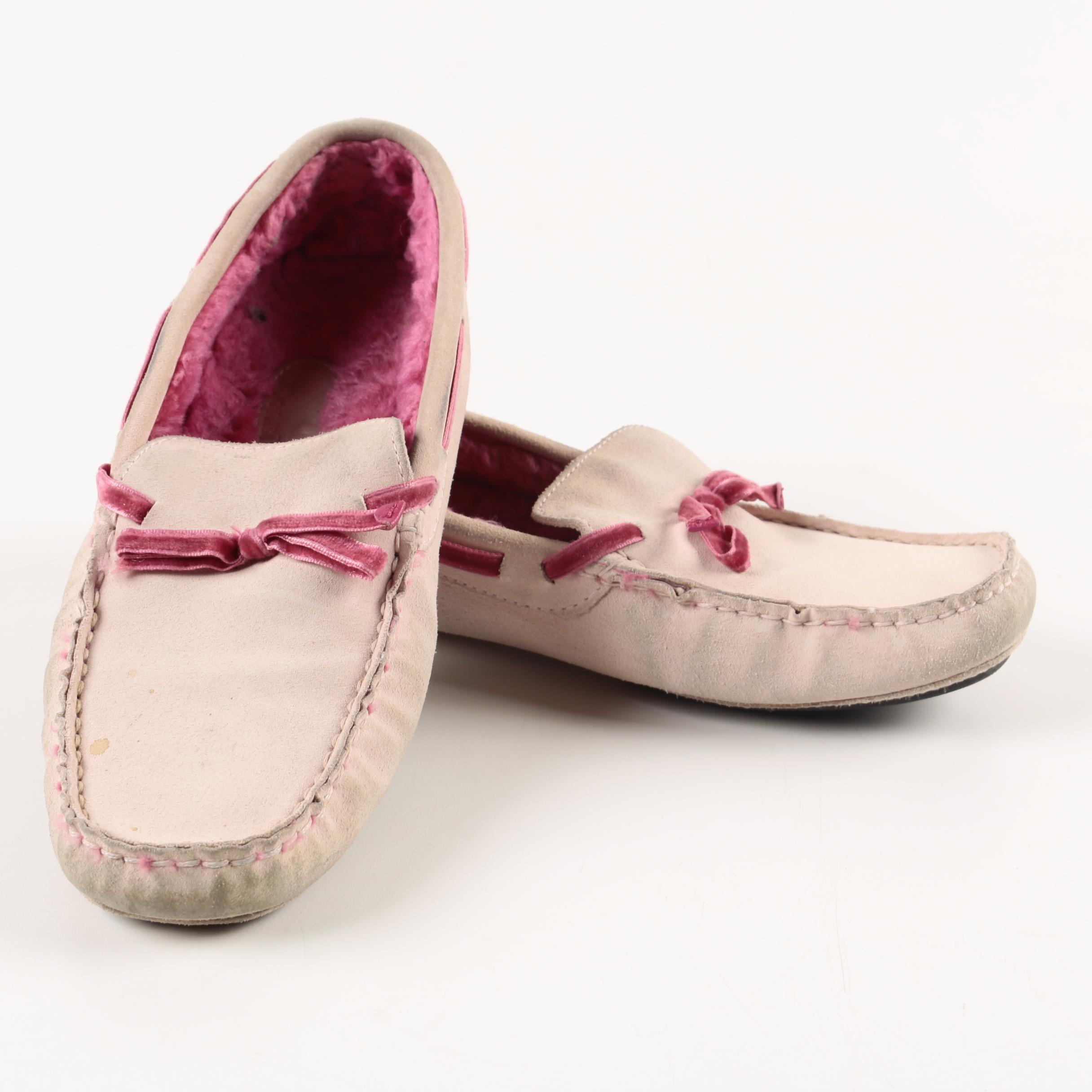 Women's Cole Haan Suede Moccasin Slippers