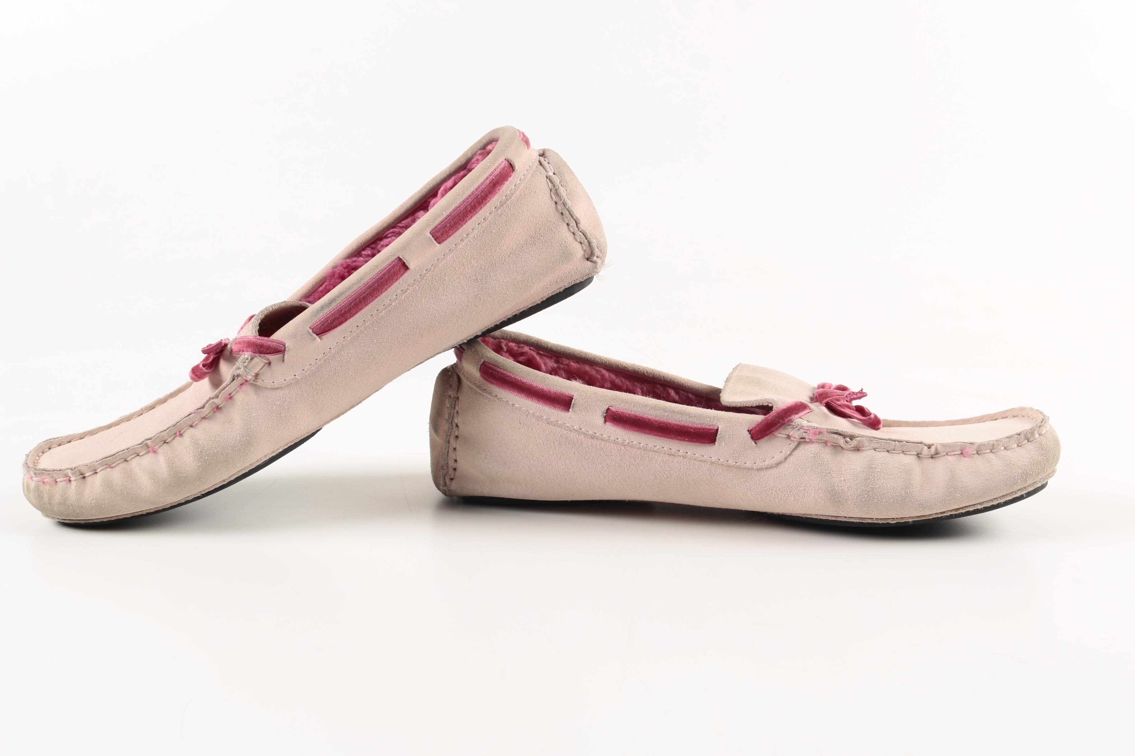 Women's Cole Haan Suede Moccasin Slippers