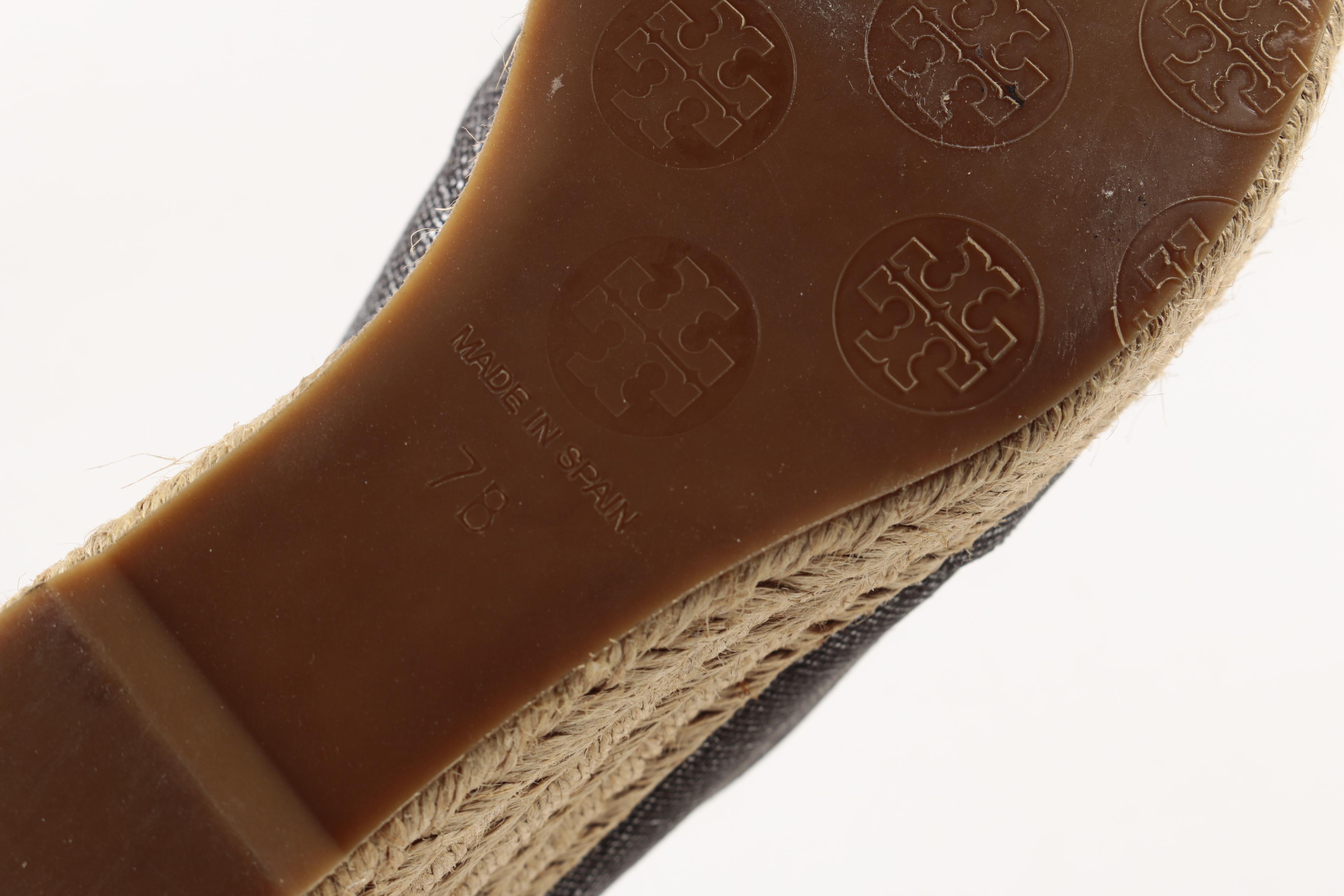 Tory Burch Peep-Toe Platform Wedge Heels