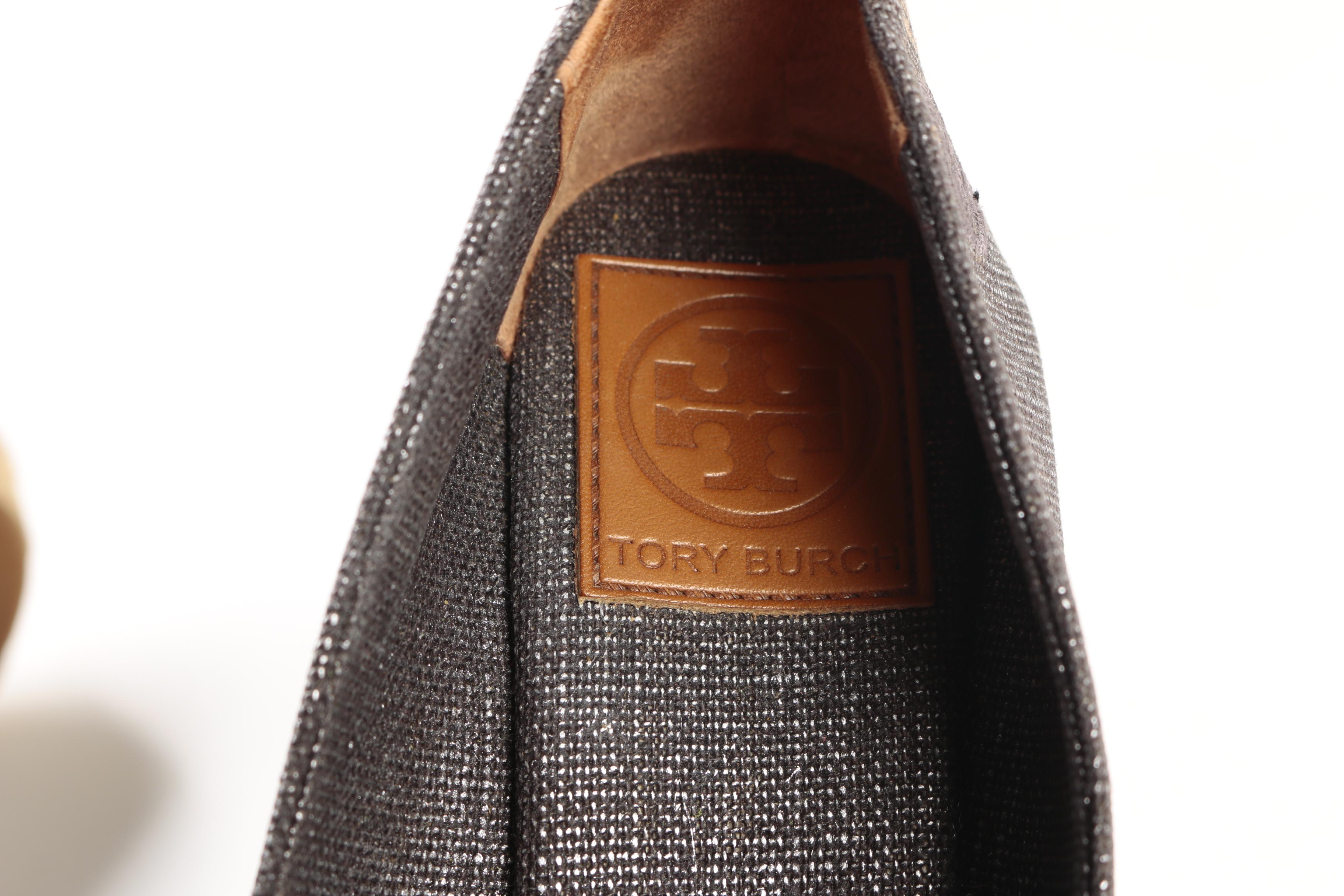 Tory Burch Peep-Toe Platform Wedge Heels