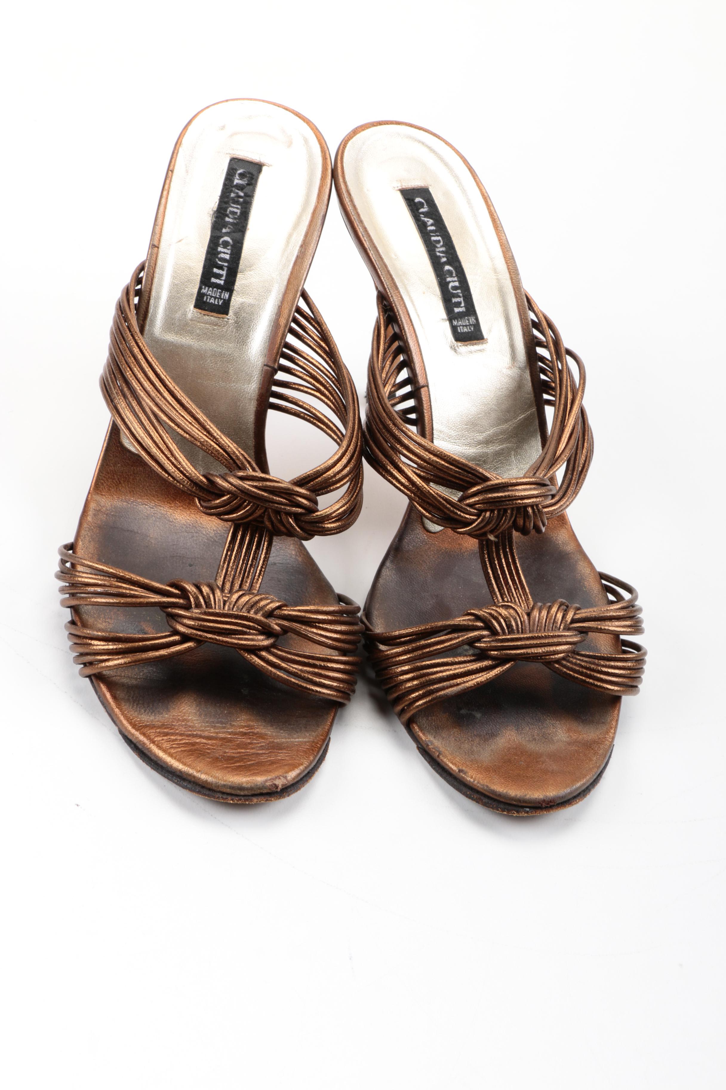 Women's Claudia Ciuti Strappy Slide Heels